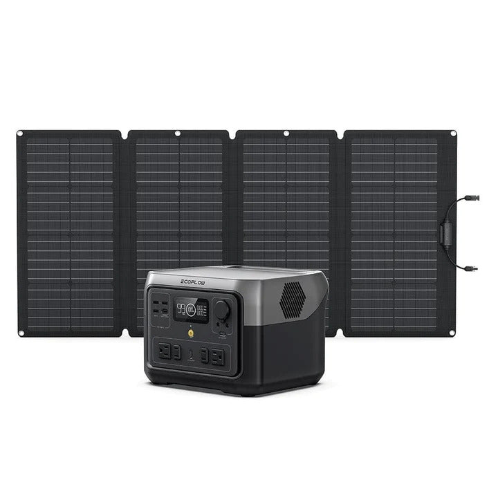 EcoFlow RIVER 2 Max + 1*160W Portable Solar Panel Energy Bundle.