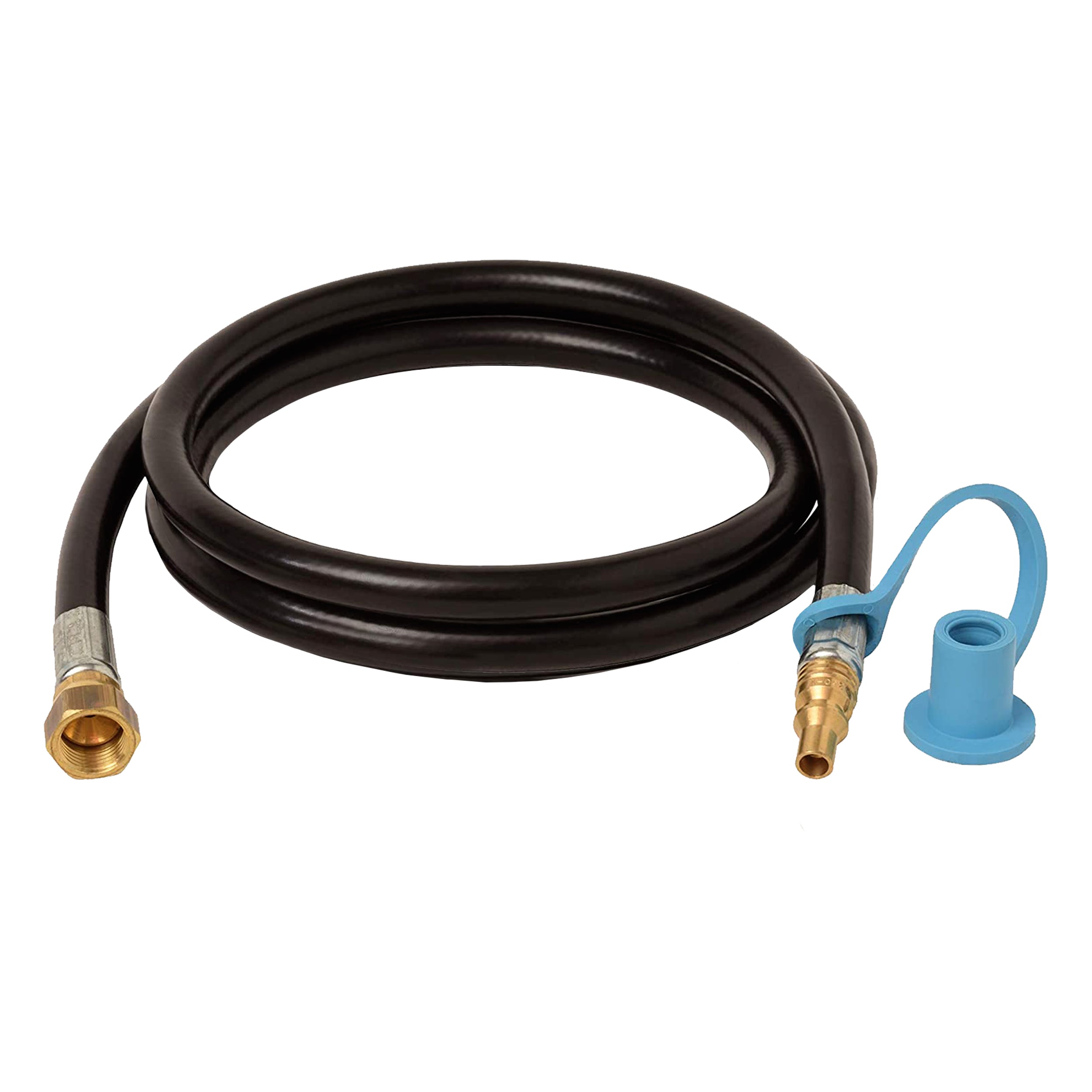 Flame King RV, Van, Trailer Low Pressure Quick Connect 48 Inch, 3/8 Inch ID Female SAE Gas Flare Fitting