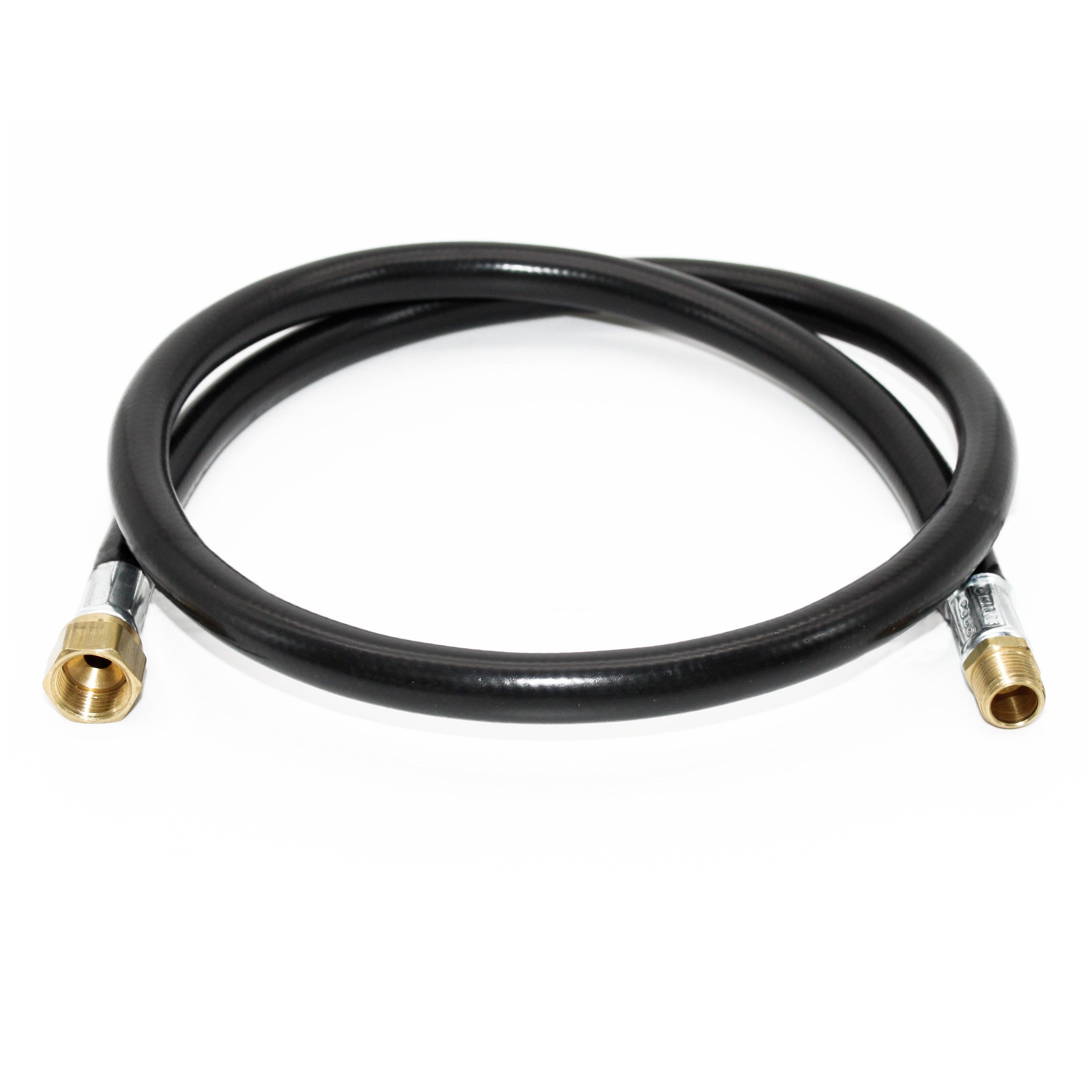 Flame King Thermo Plastic Hose Assembly for LP and Natural Gas, 48 Inch, 3/8 Inch