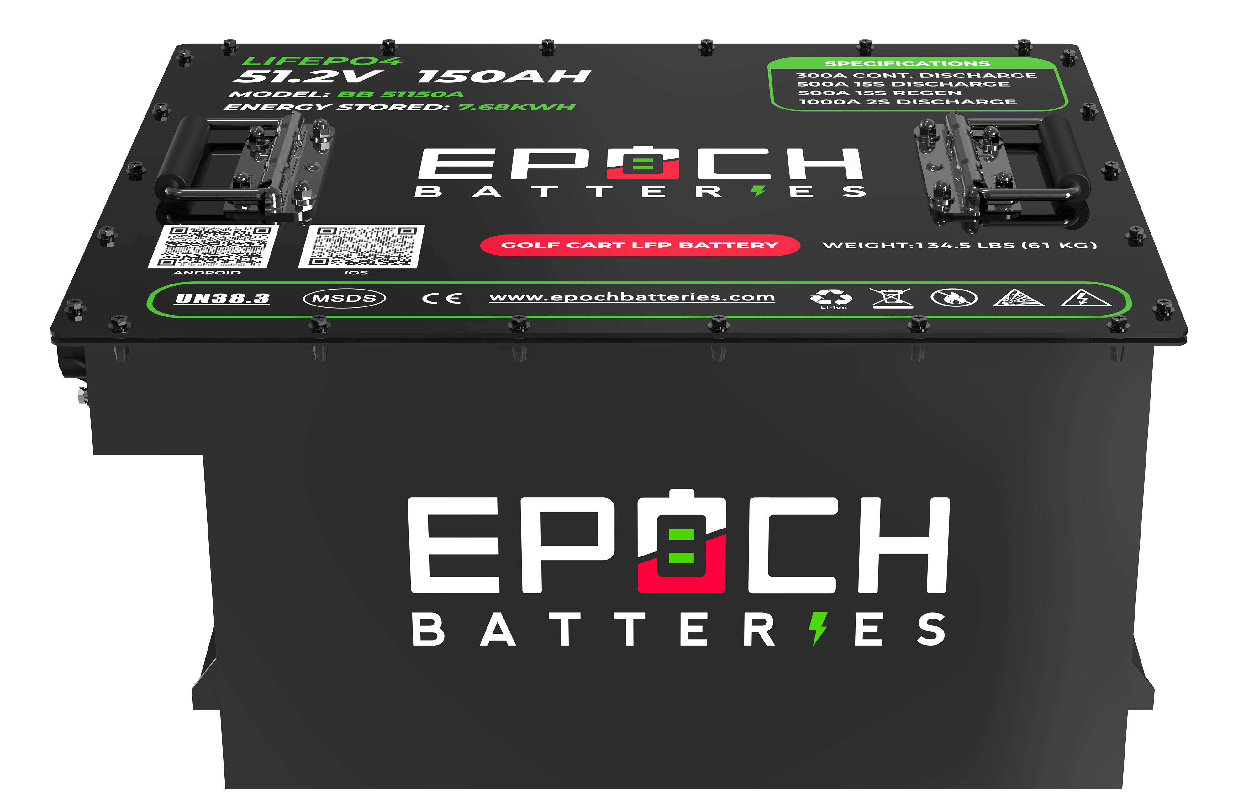 48V 150Ah Golf Cart Battery Complete Kit - Lithium (LiFePO4)