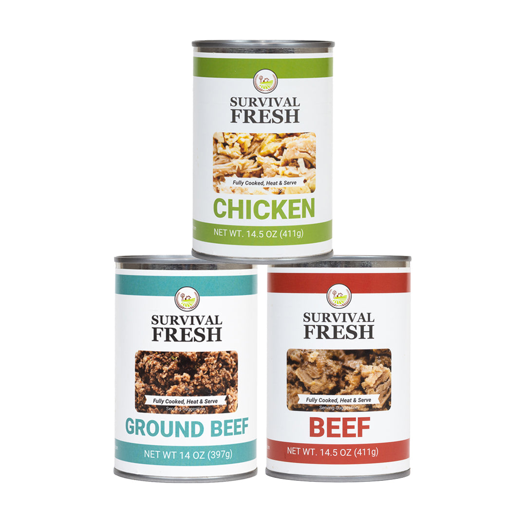 Mixed Meat 3 Can Sampler Pack