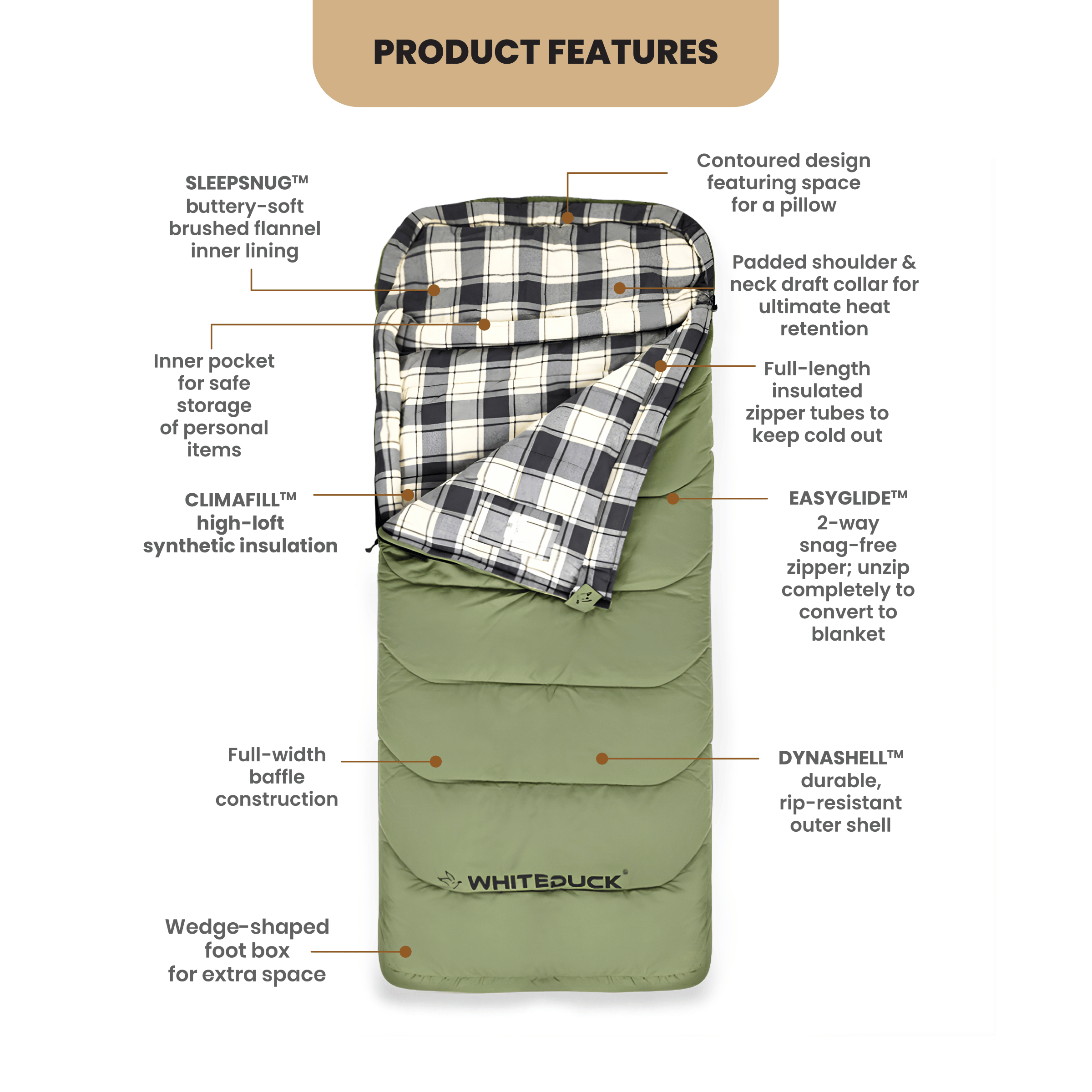 Slumbernest™ Sleeping bag 50°F