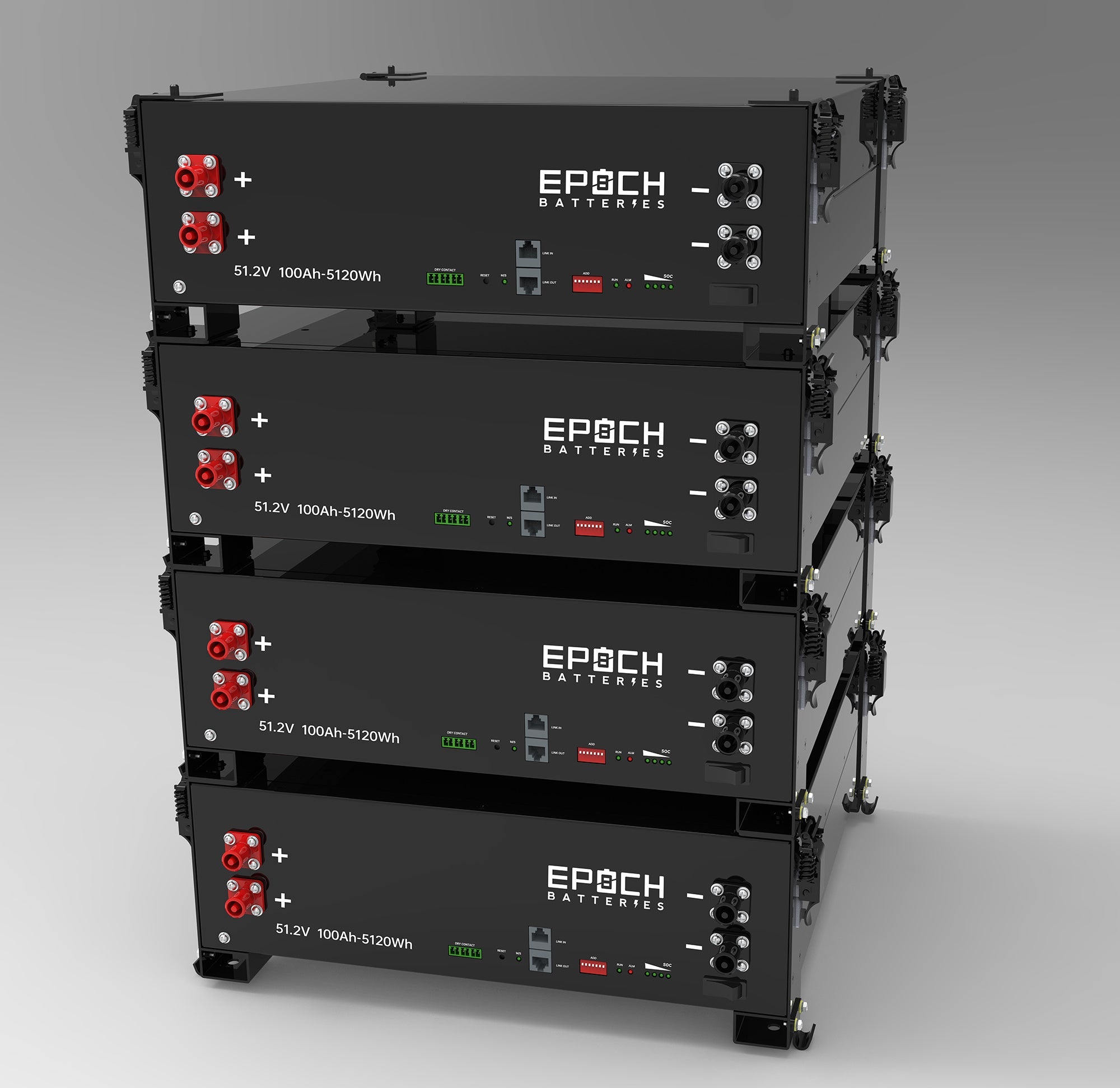 48V 100Ah (5.12kWh) - Self-Heating Server Rack Lithium Battery