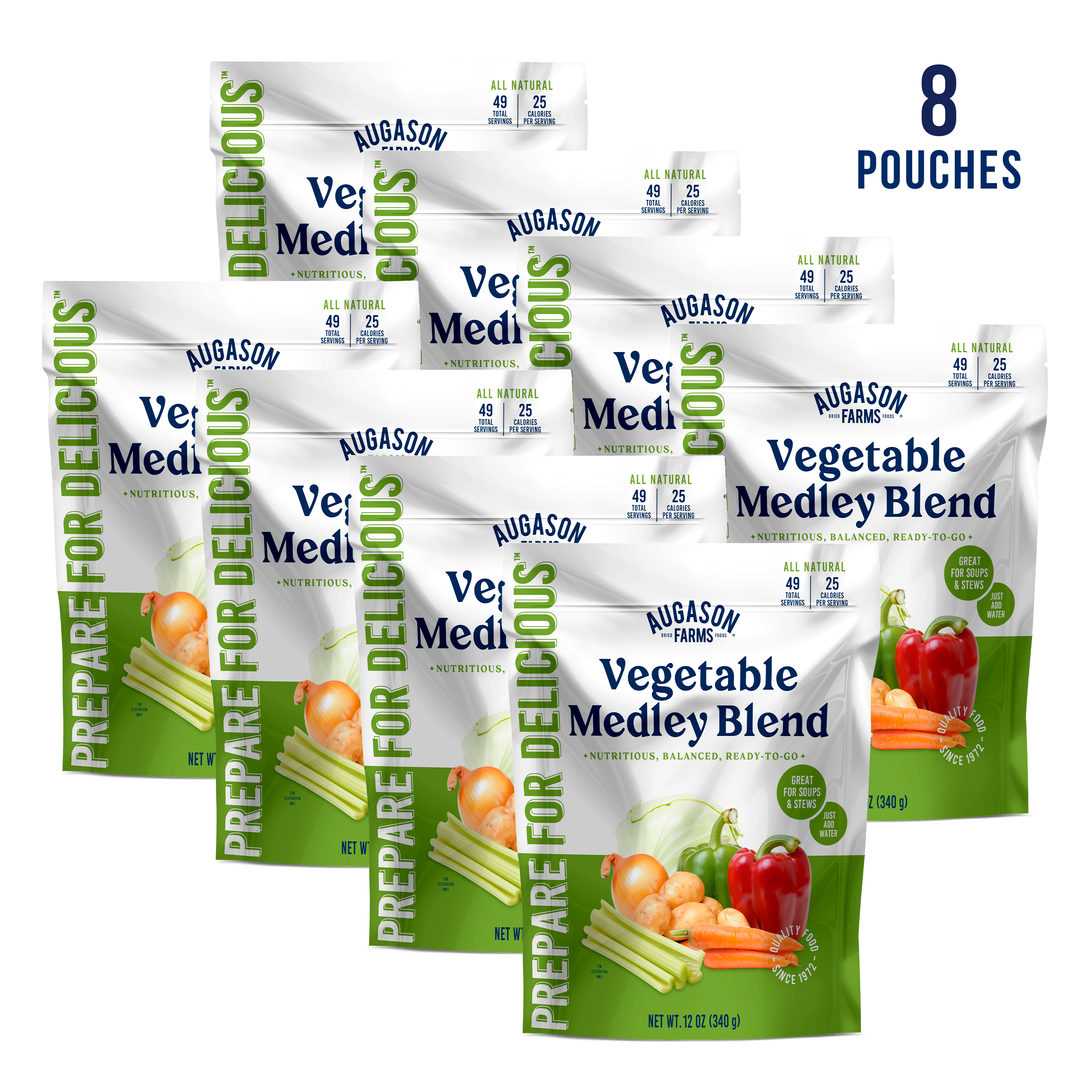 Vegetable Medley Blend Pouch, 49 Servings