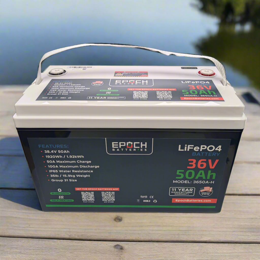 36V 50Ah Essential Series LiFePO4 Battery (1.92kWh)