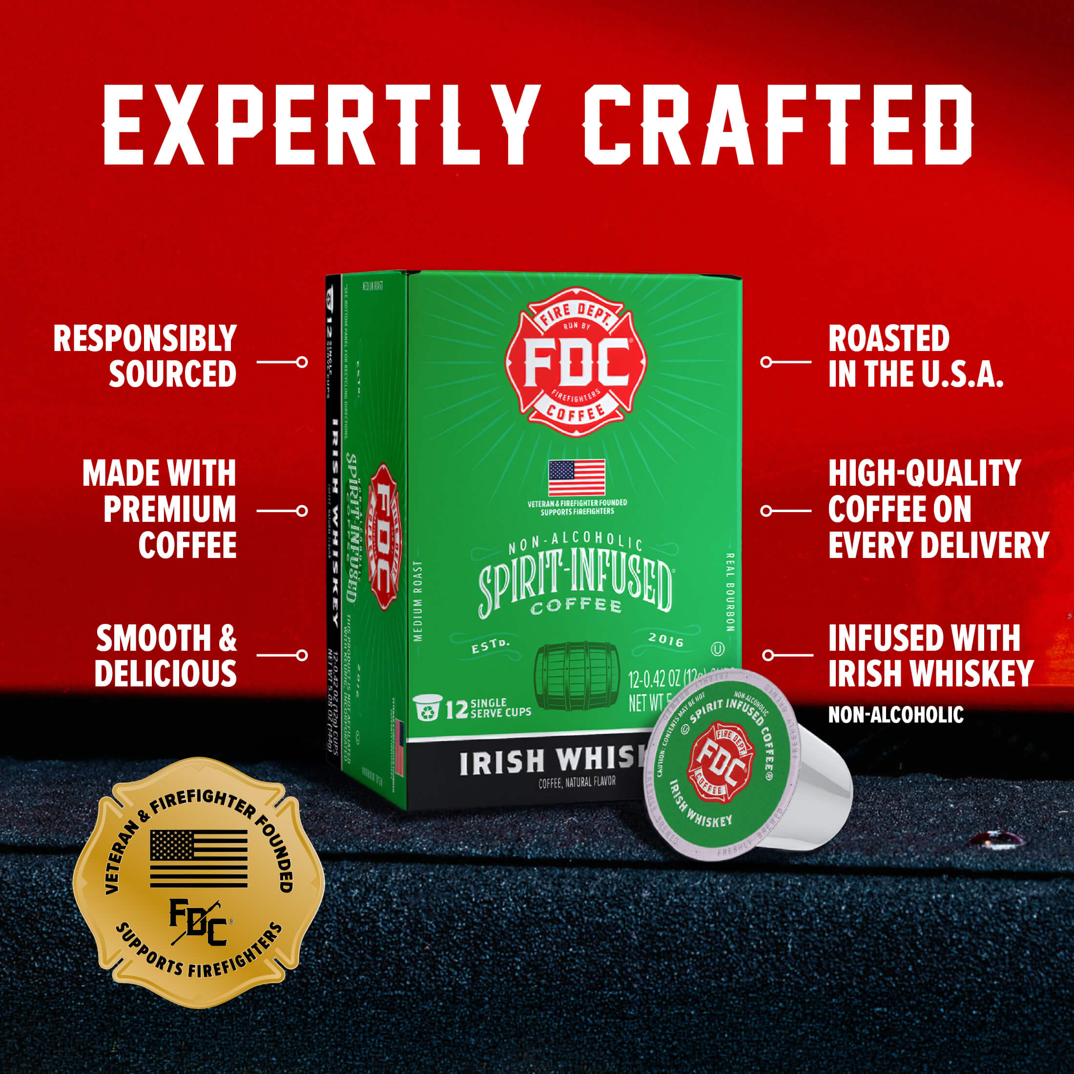 Irish Whiskey Infused Coffee Pods