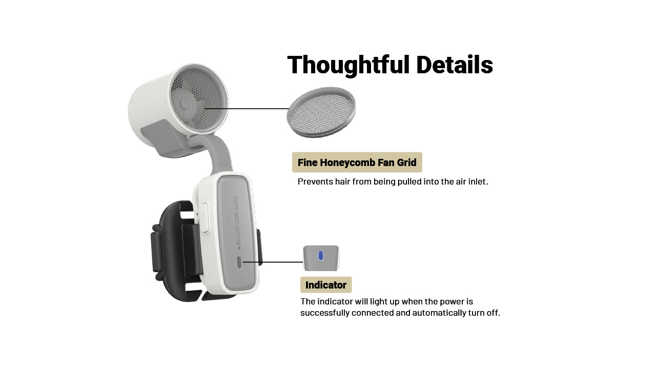 Nitecore NCF20 Lightweight Outdoor Clip-On Fan