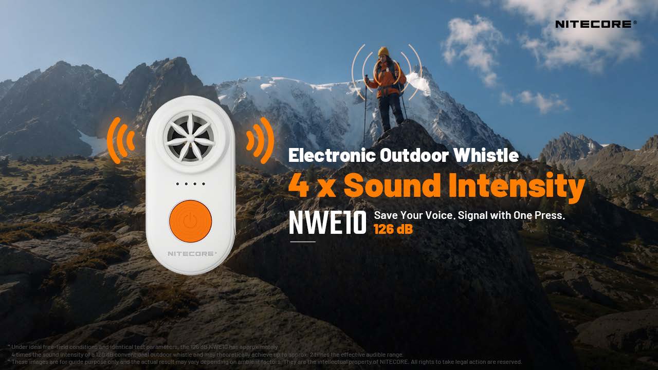 Nitecore NWE10 Electronic Outdoor Whistle