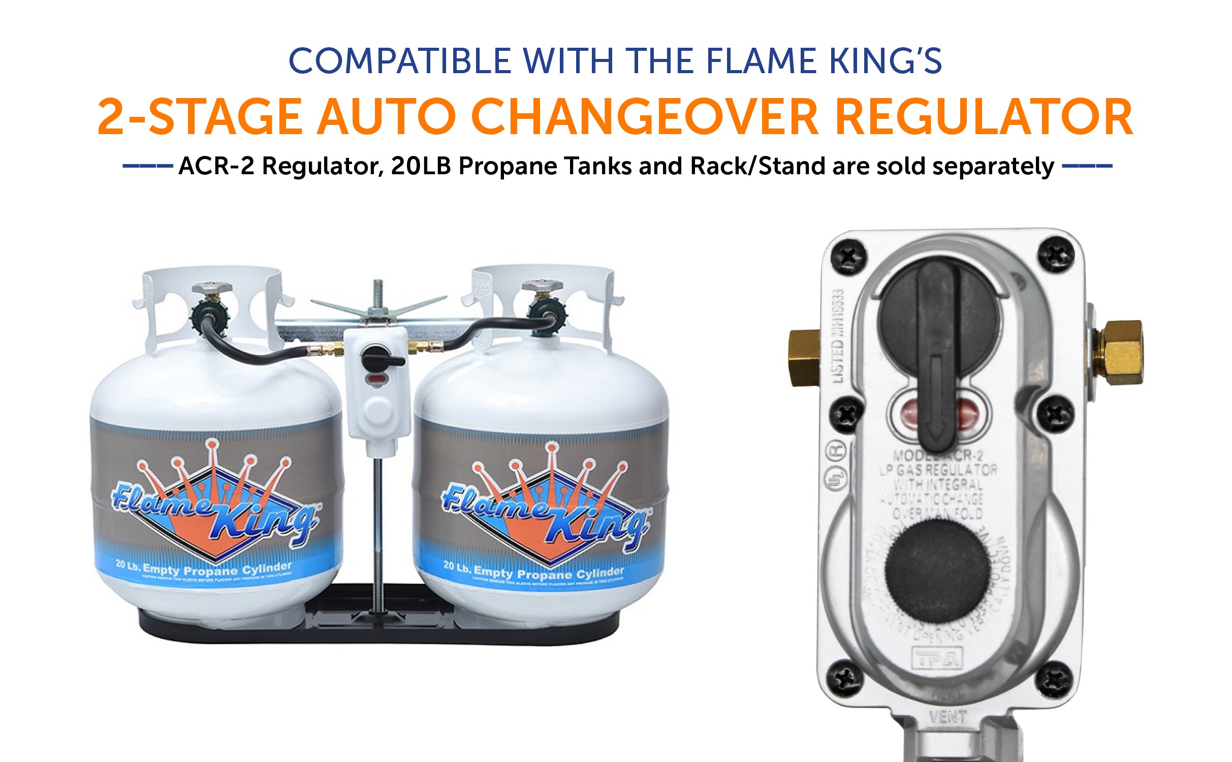 Flame King 15 Inch RV Or Trailer Propane Tank Pigtail Hose Connector