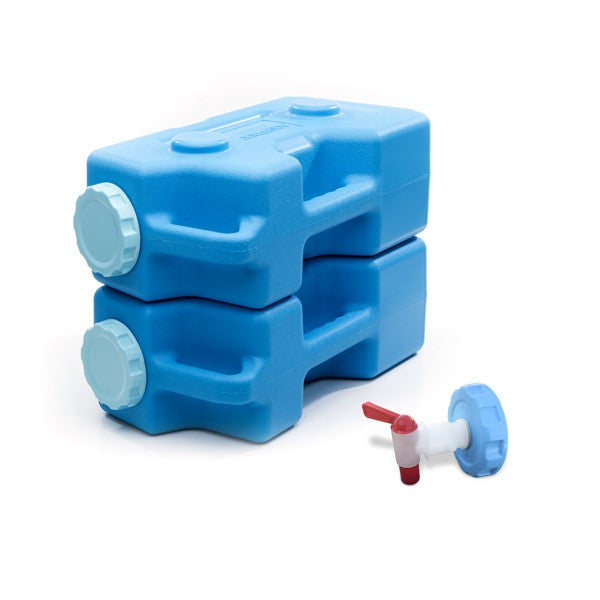 Backordered until Sept. 28th - AquaBrick™ Food and Water Storage Container - 2 Bricks Plus Spigot