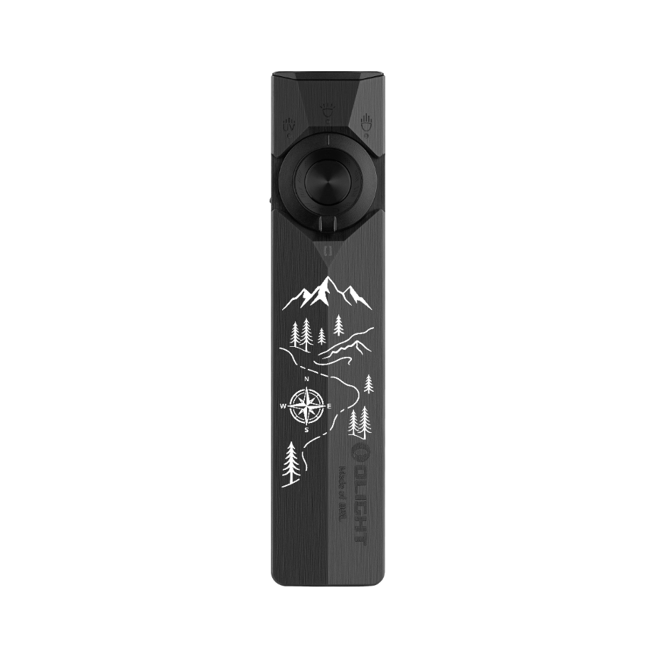 (Custom Engraved) Olight ArkPro Ultra 1700 Lumen Rechargeable EDC Flashlight with UV Light & Green Laser