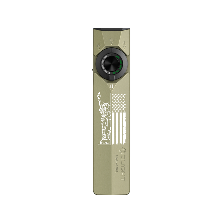 (Custom Engraved) Olight ArkPro Ultra 1700 Lumen Rechargeable EDC Flashlight with UV Light & Green Laser