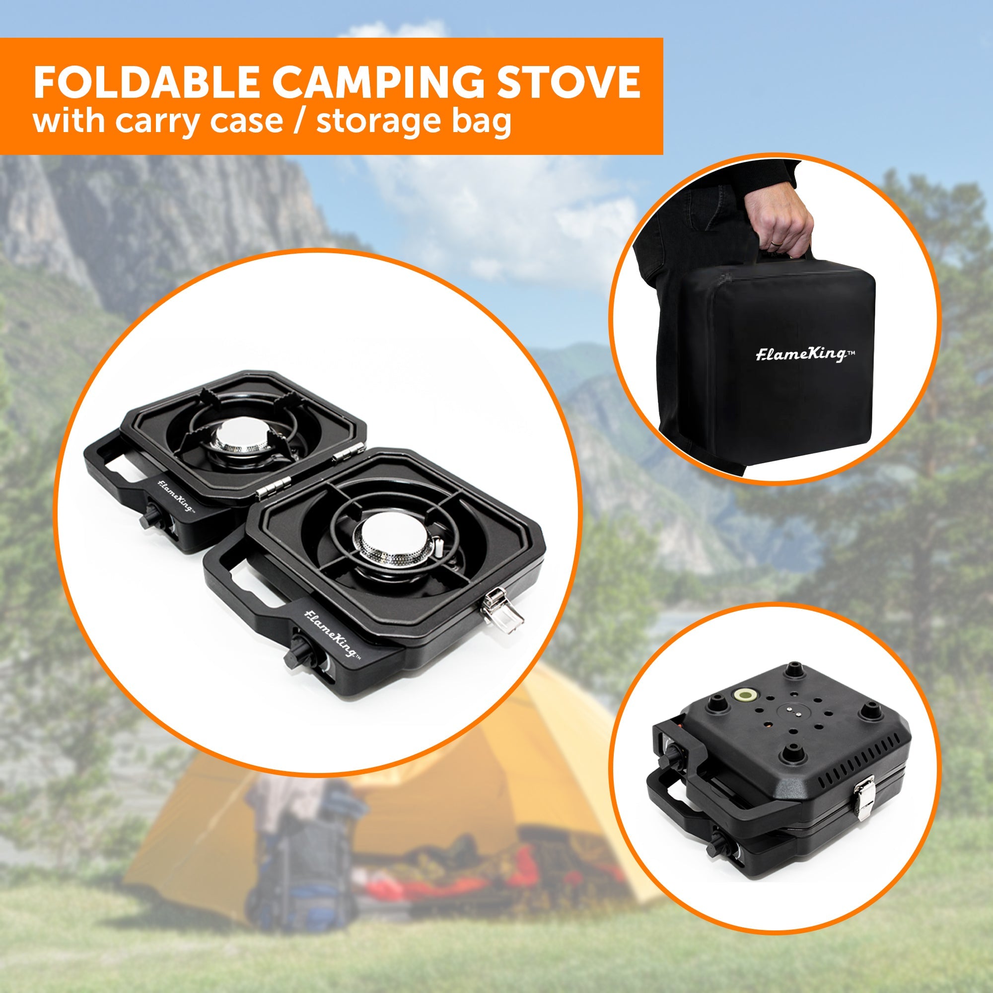 Flame King Portable Propane Campact Cooker™