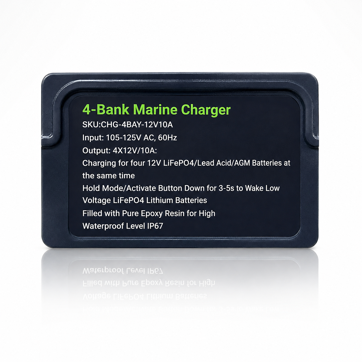 4-Bank 12V Marine Battery Charger | 10A Per Bank