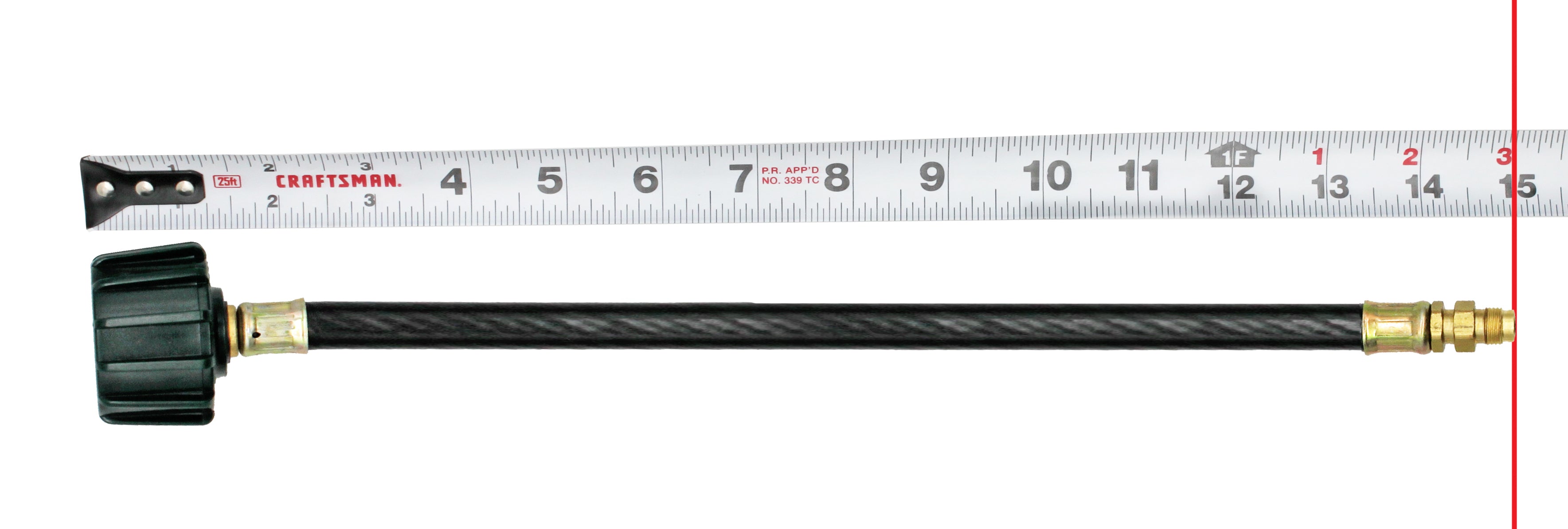 Flame King 15 Inch RV Or Trailer Propane Tank Pigtail Hose Connector