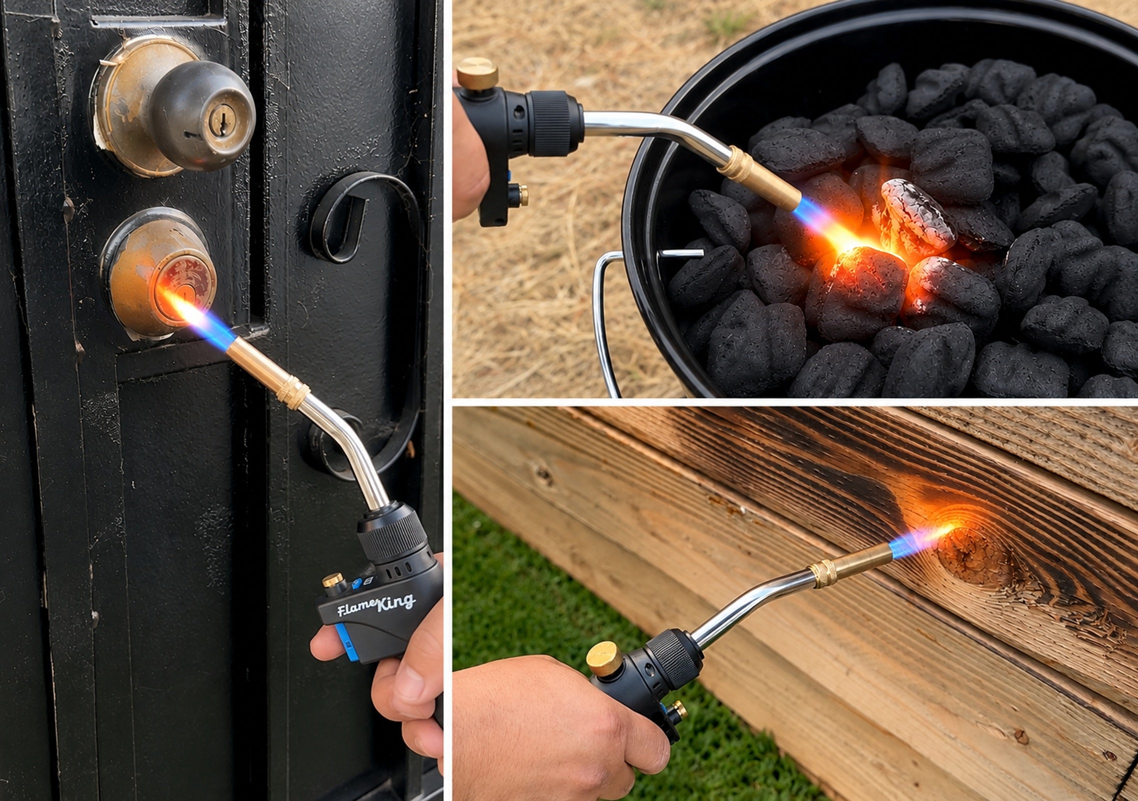 Flame King Propane Torch Webbed Flame Soldering