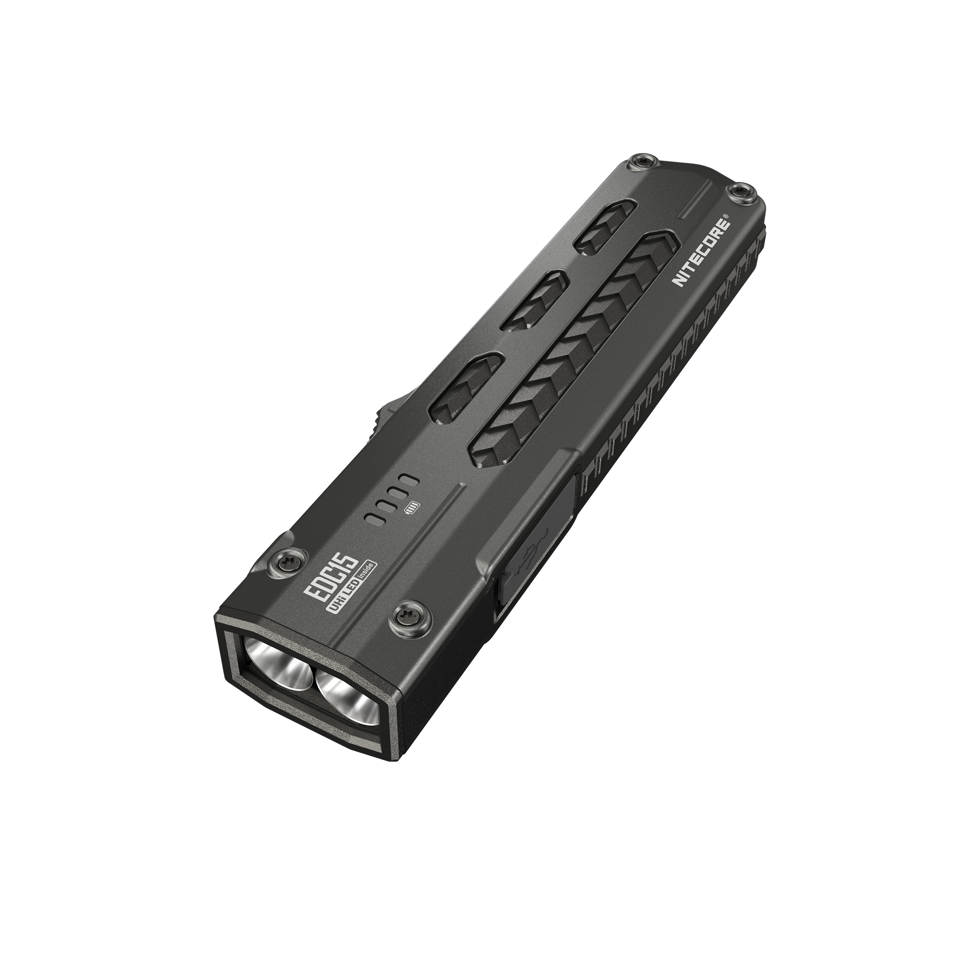 Nitecore EDC15 1200 Lumen Rechargeable EDC Flat Flashlight with UV Light