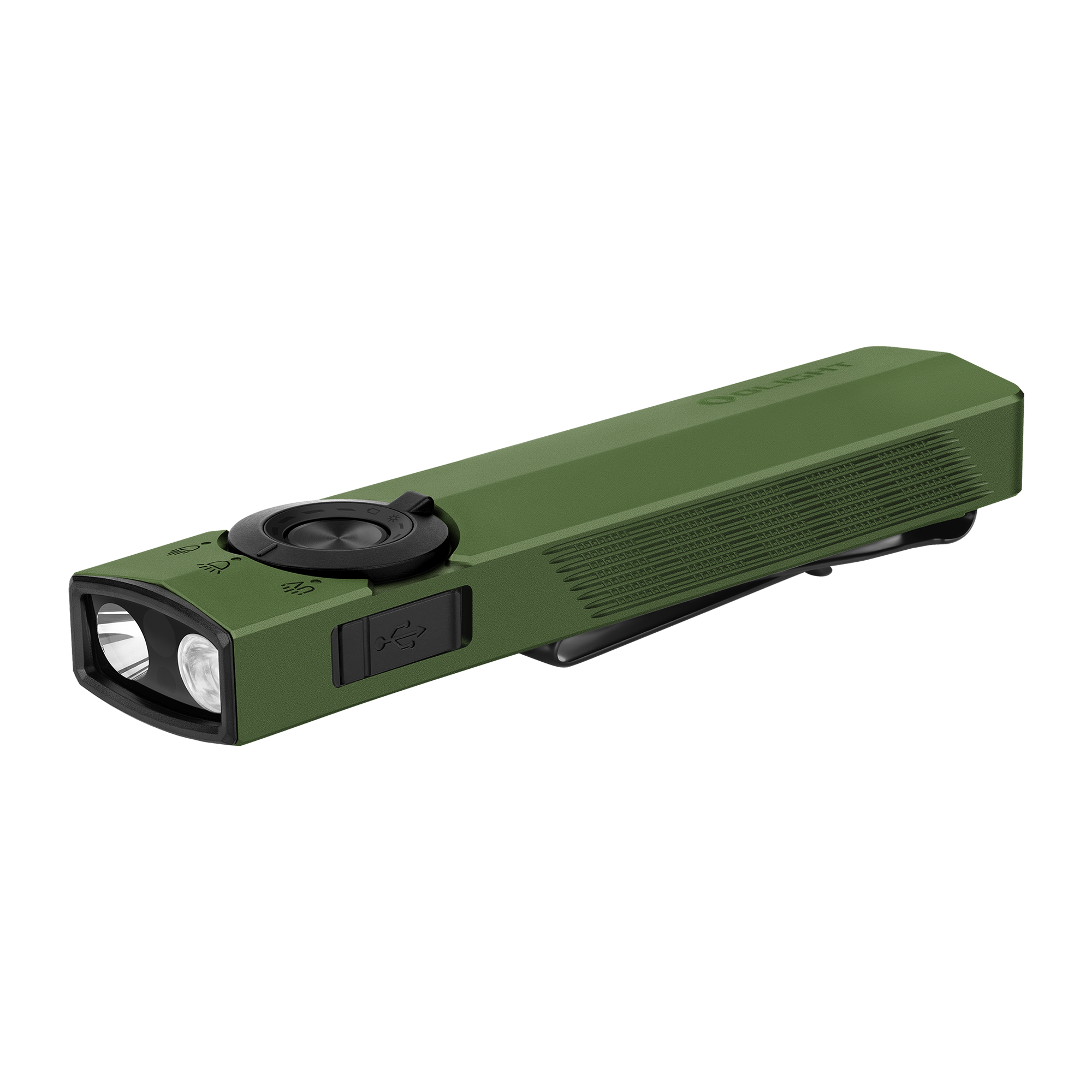 Olight ArkPro 1500 Lumen Rechargeable EDC Flashlight with UV Light & Green Laser
