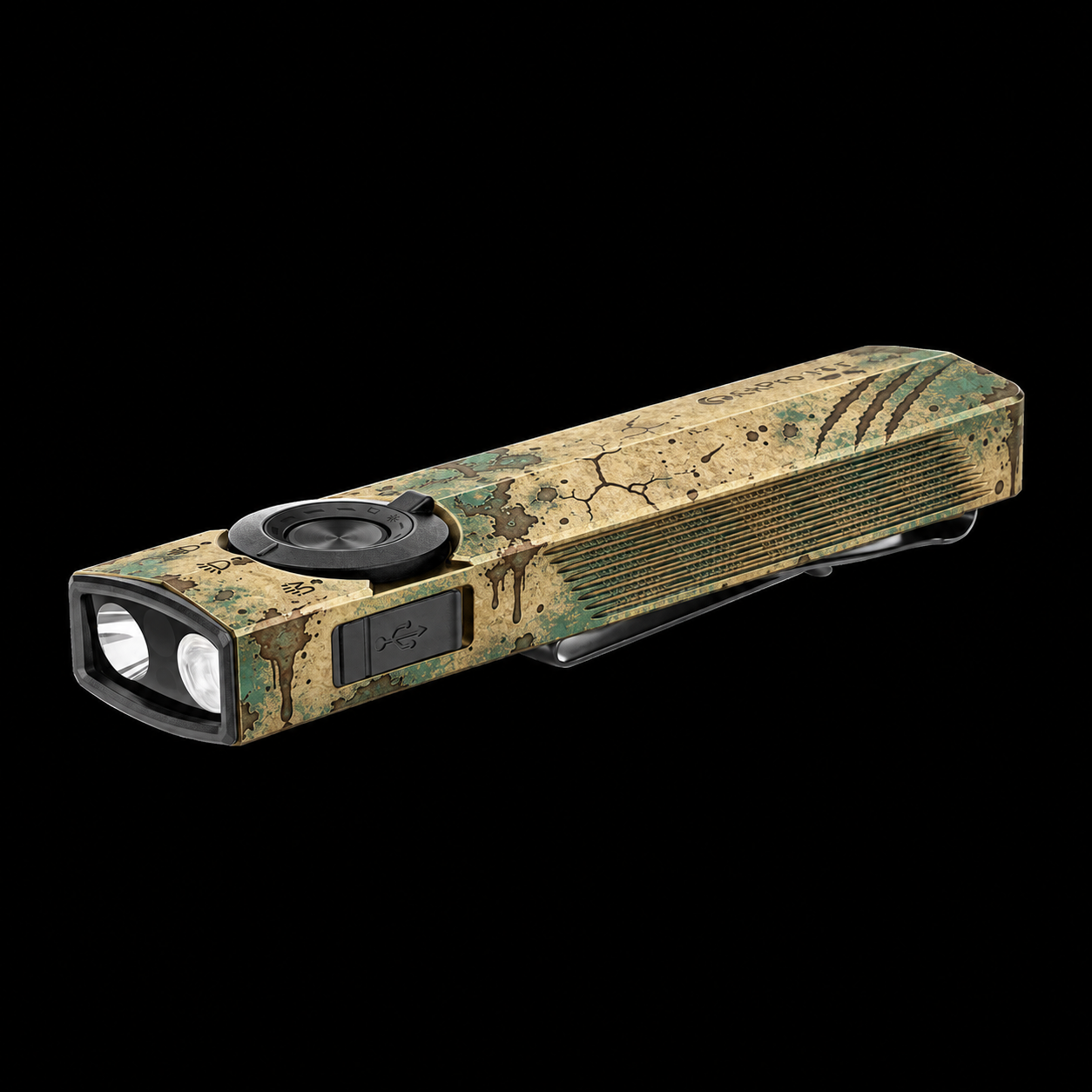 Olight ArkPro 1500 Lumen Rechargeable EDC Flashlight with UV Light & Green Laser