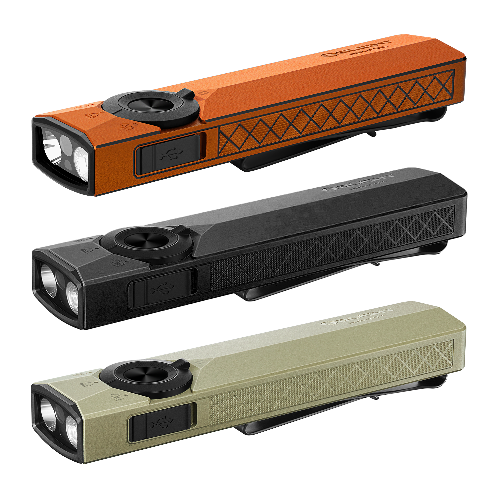 Olight ArkPro Ultra 1700 Lumen Rechargeable EDC Flashlight with UV Light & Green Laser
