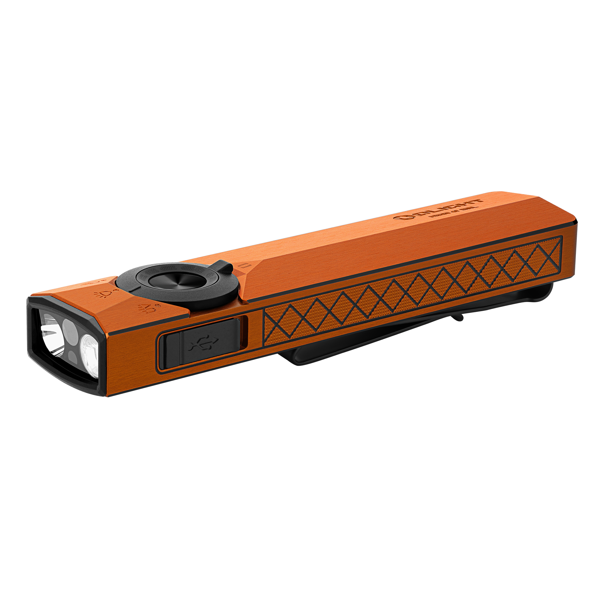 (Custom Engraved) Olight ArkPro Ultra 1700 Lumen Rechargeable EDC Flashlight with UV Light & Green Laser