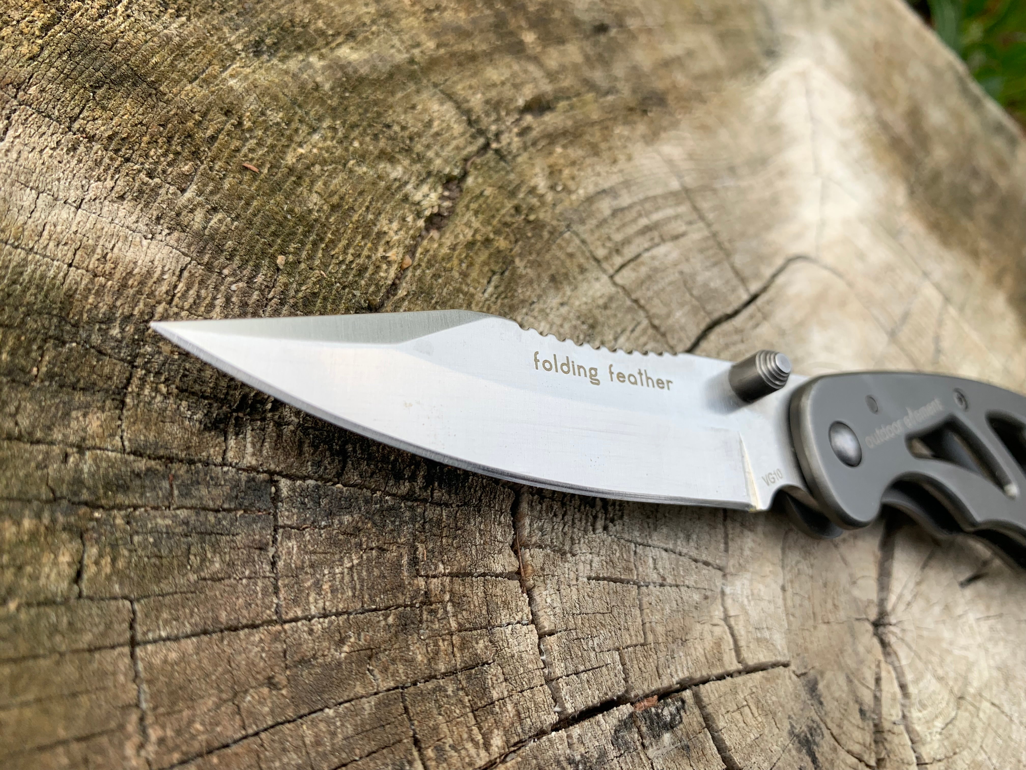 Folding Feather EDC Pocketknife