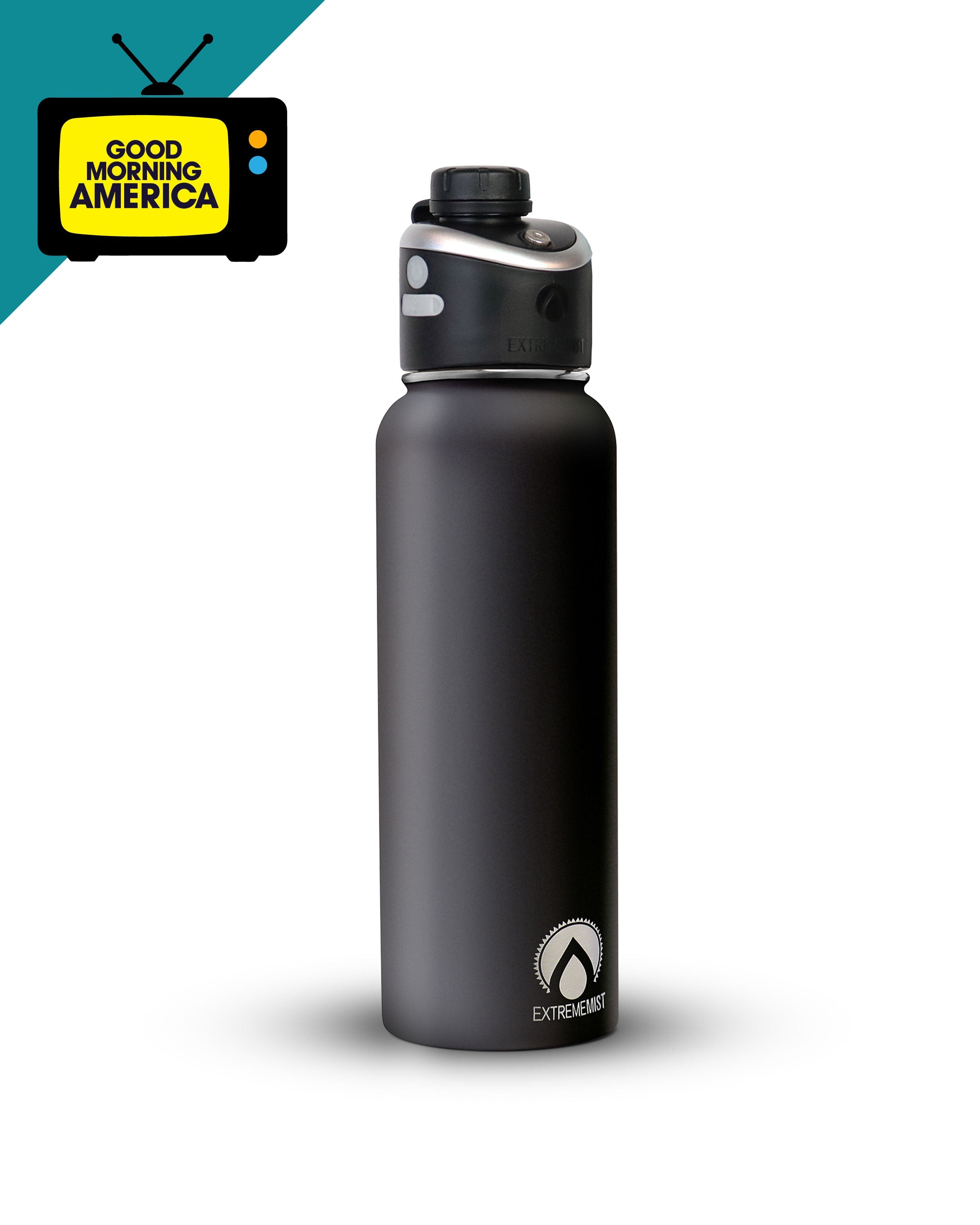 GoMist® 25oz Rechargeable Misting Water Bottle – Insulated Personal Cooling & Hydration Bottle for Outdoor Adventures