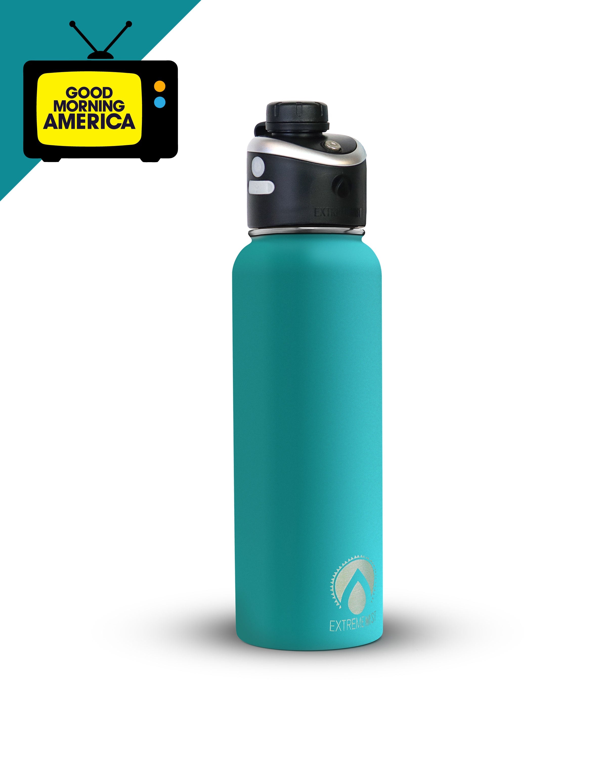 GoMist® 25oz Rechargeable Misting Water Bottle – Insulated Personal Cooling & Hydration Bottle for Outdoor Adventures