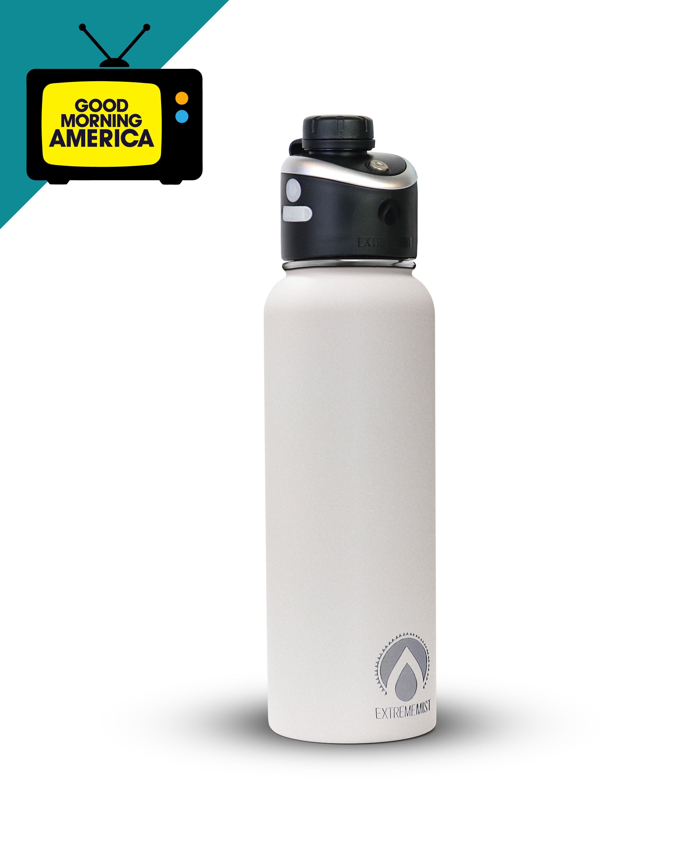 GoMist® 25oz Rechargeable Misting Water Bottle – Insulated Personal Cooling & Hydration Bottle for Outdoor Adventures