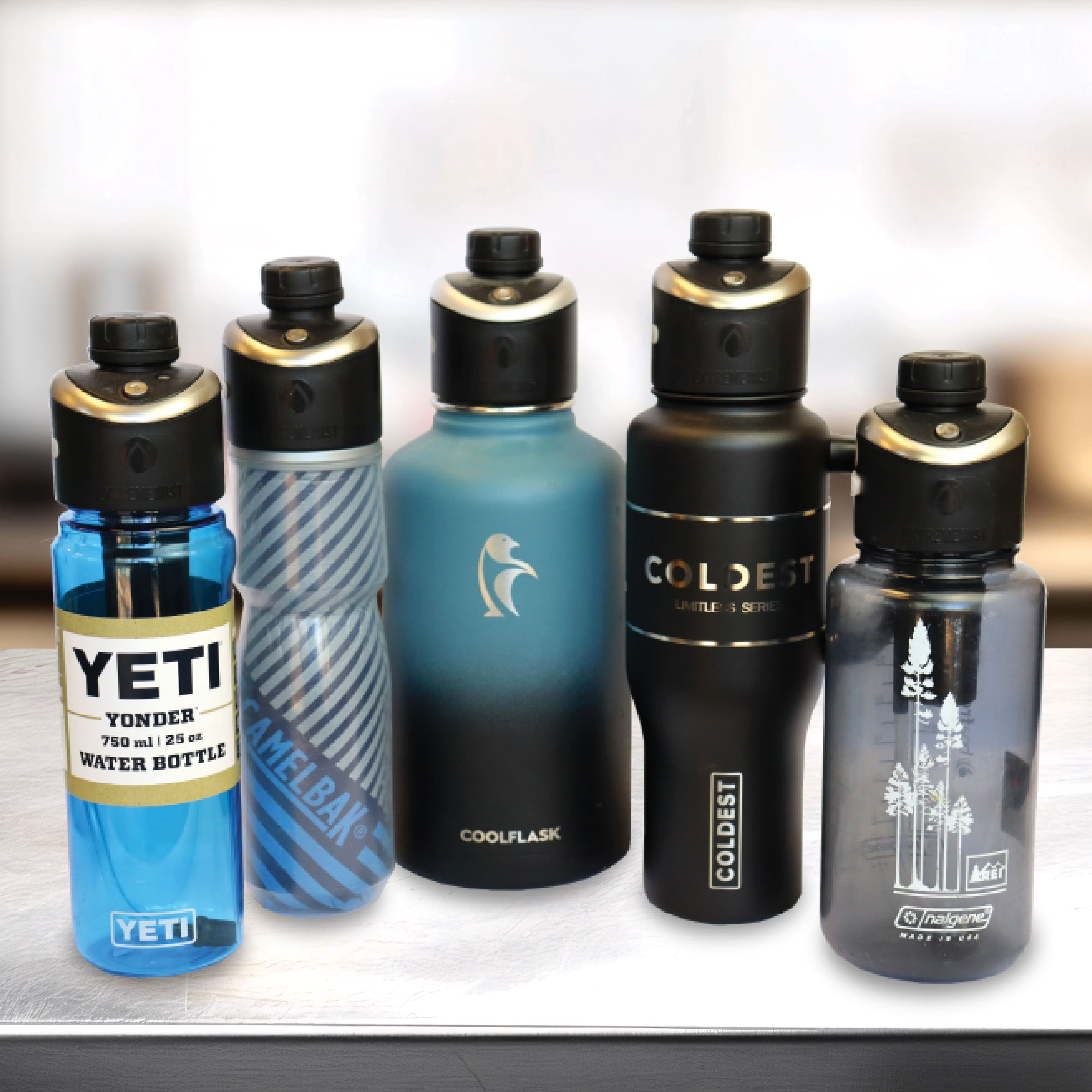 GoMist® Rechargeable Misting Bottle Cap – Portable Water Bottle Cooling Mister & Hydration Lid