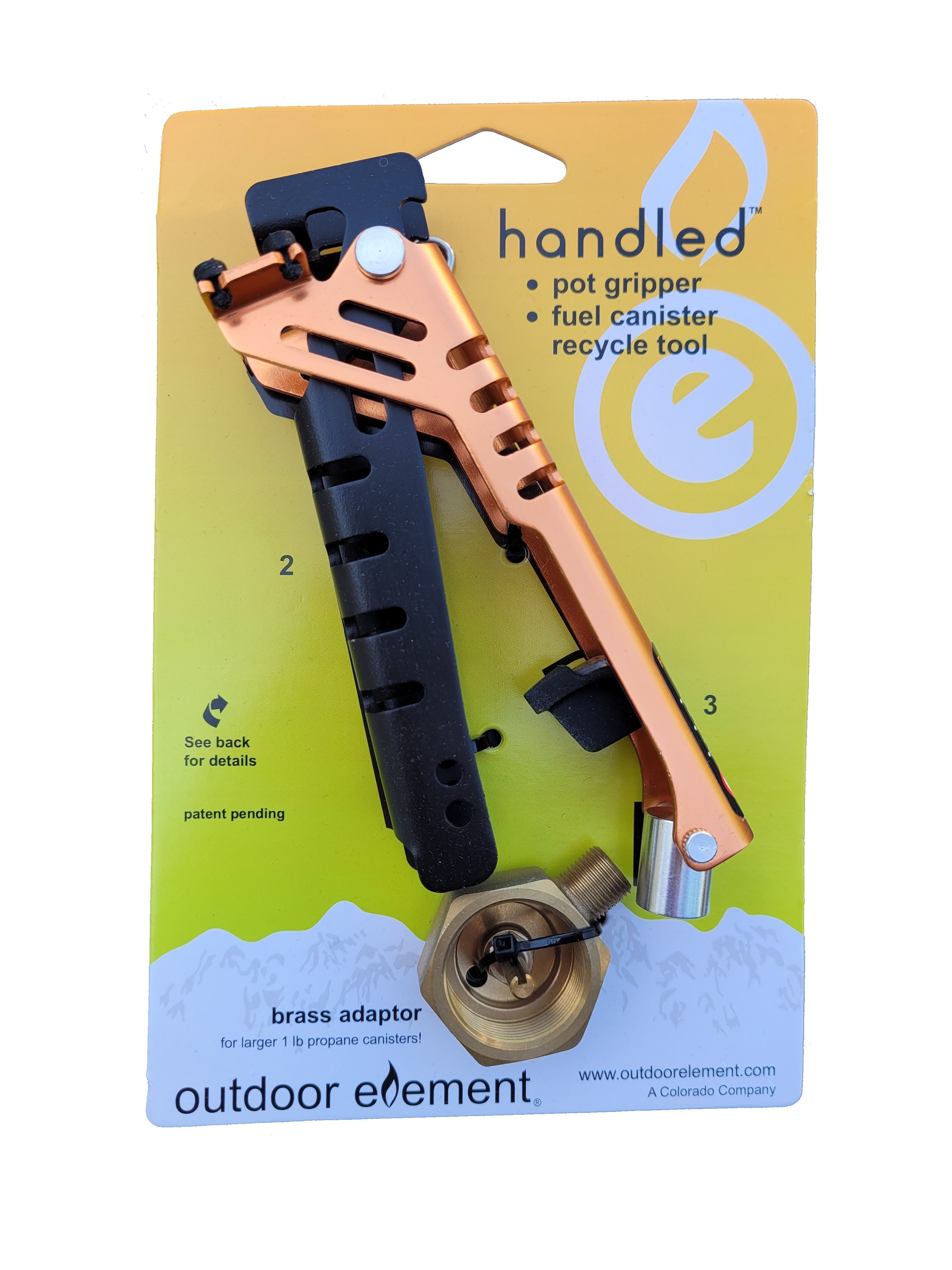 Handled + Adaptor, Pot Gripper and Fuel Canister Recycle Tool