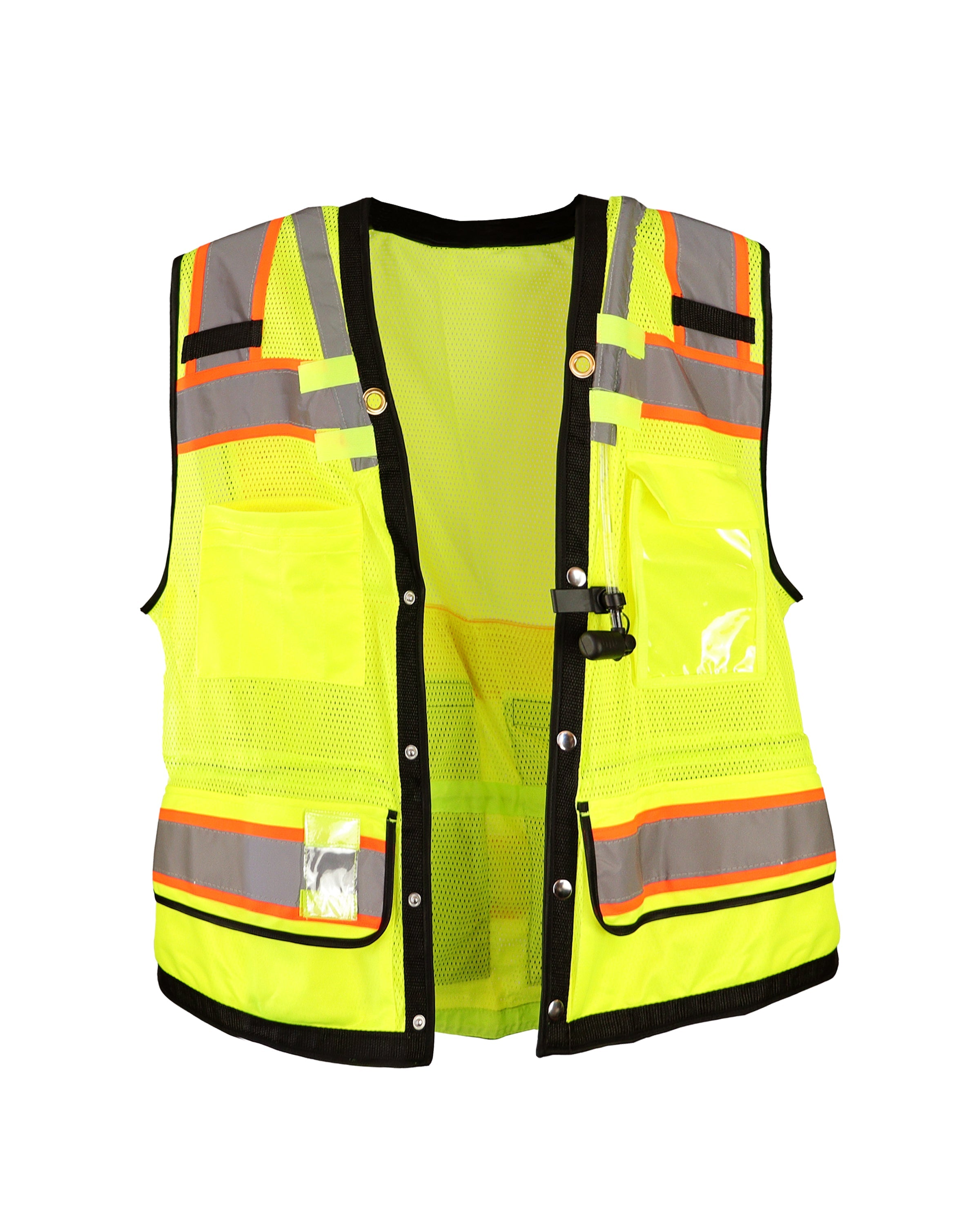 Buy ANSI Class 2 Hydration Safety Vest – High Visibility Reflective Vest with Built-In 1L Water Bladder & Drinking Tube