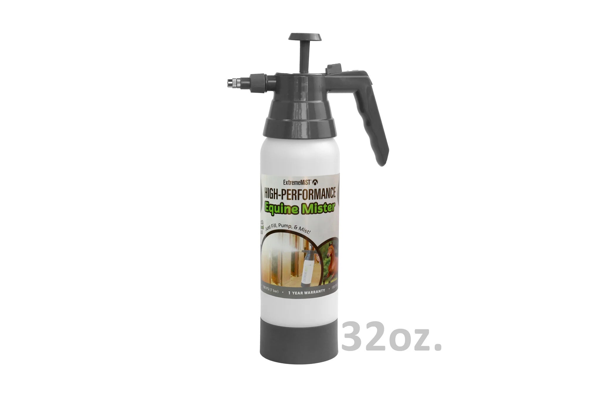 Equine Spray Bottle – Continuous Fine Mist Horse Sprayer for Fly Spray, Grooming & Stable Care