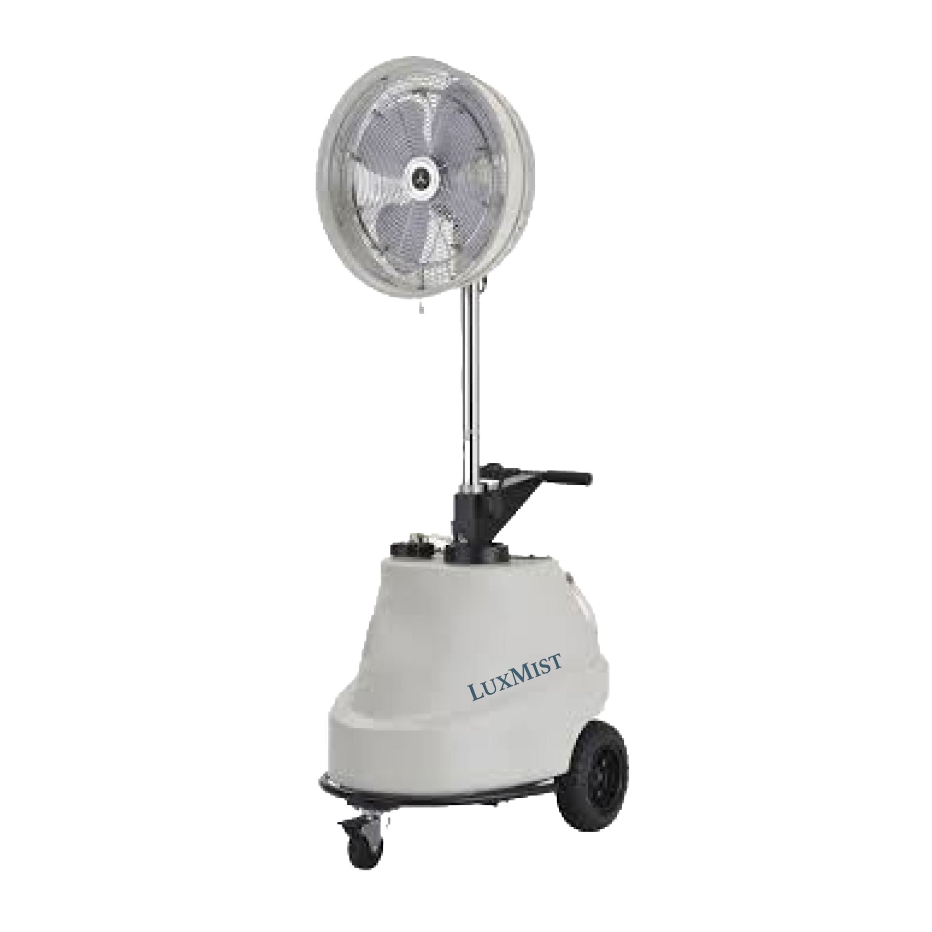 LUXMIST 24″ Commercial Portable Misting Fan with 16-Gallon Tank – Industrial Outdoor Cooling System