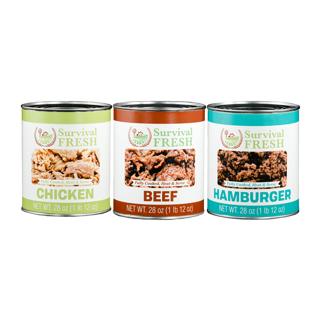 3 Protein Mixed Canned Meat