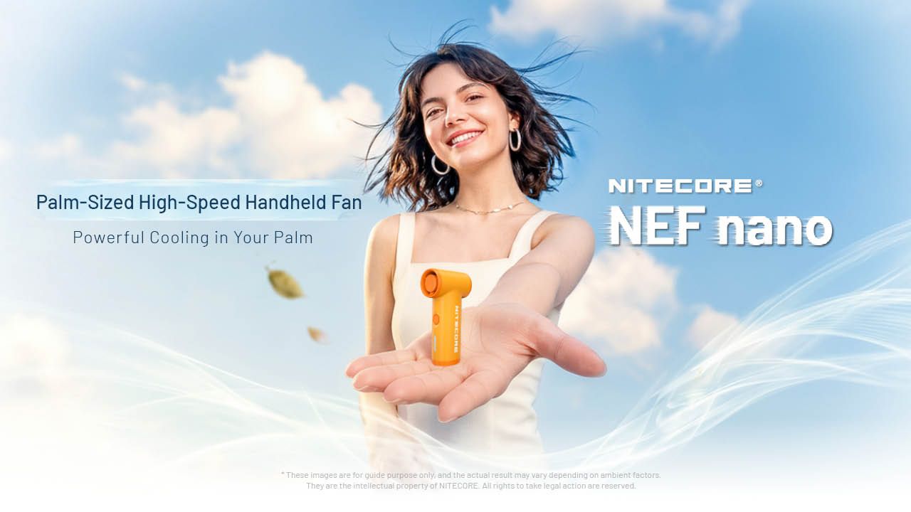 Nitecore NEF nano Palm-Sized High Speed Handheld Fan