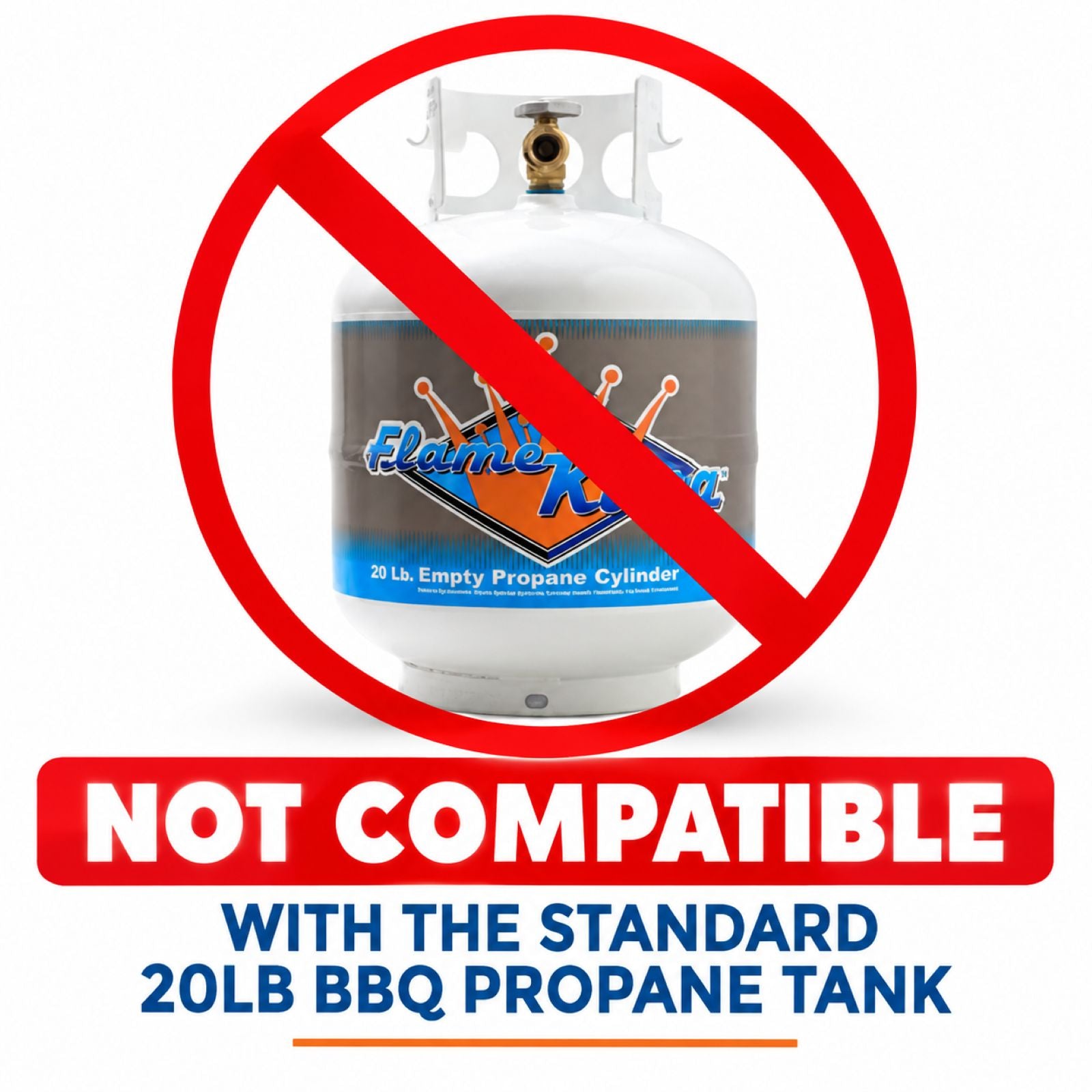 Flame King 20lb OPD Valve For Hog or Horizontal Propane Cylinder
