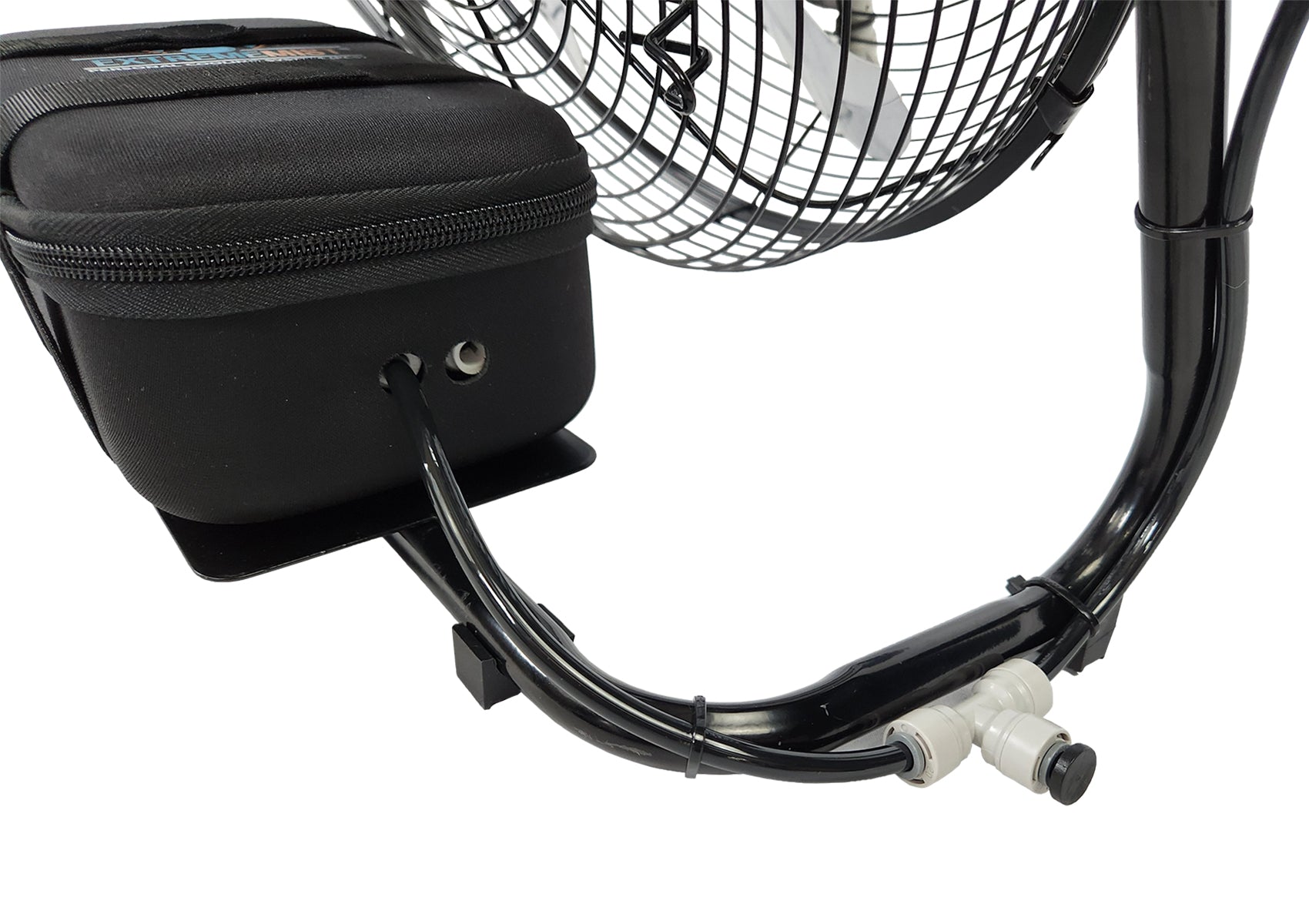 270 PSI Solar Rechargeable Pro Misting Fan – Portable Outdoor Cooling Fan with 16ft Mist Line Attachment