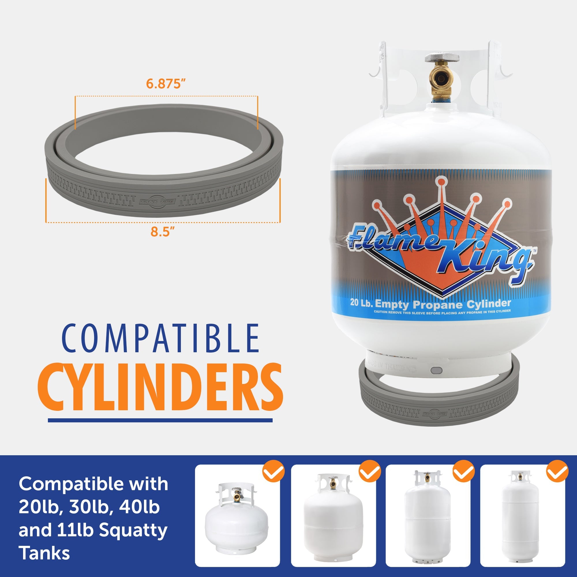Flame King Propane Tanktire Ring Base Tank Holder