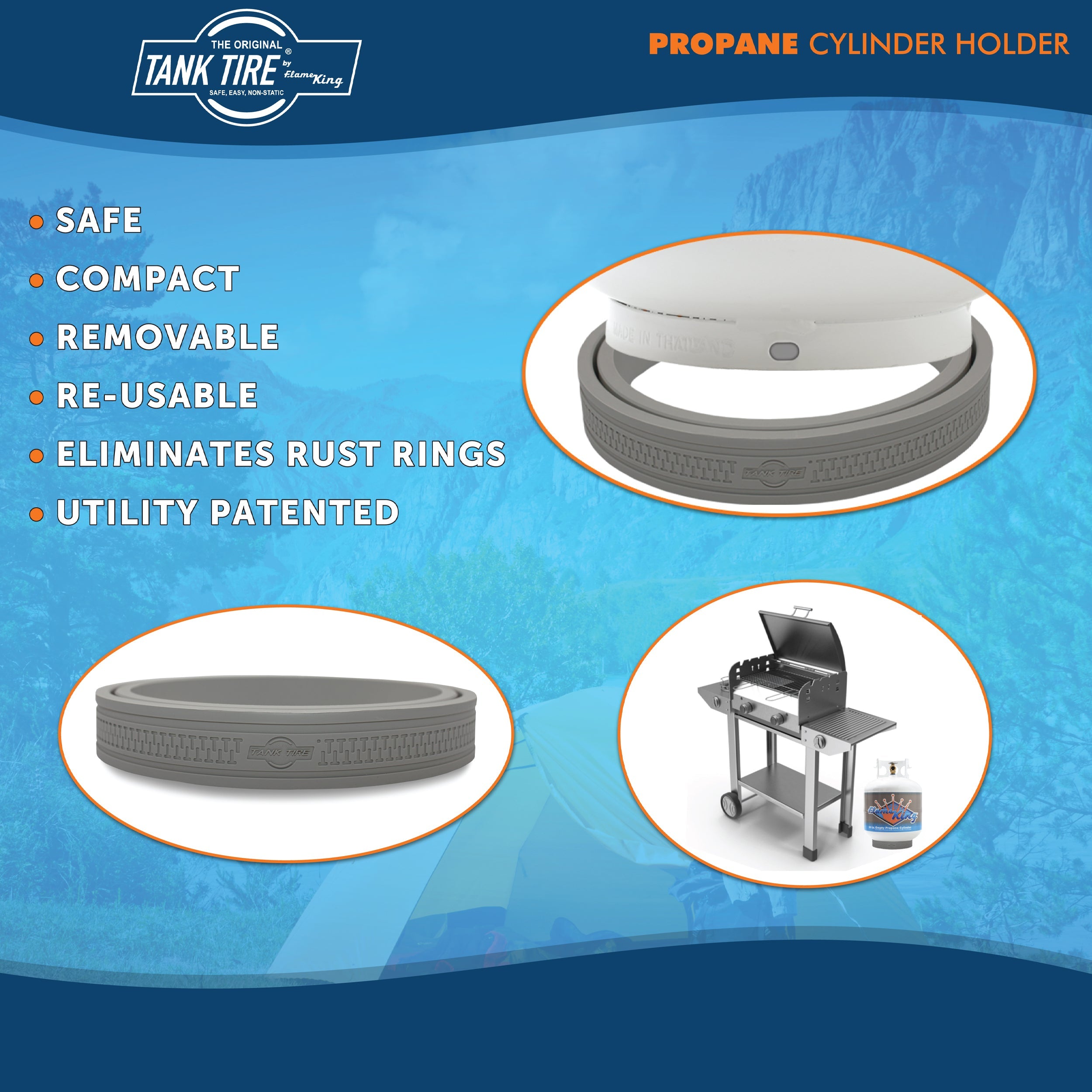 Flame King Propane Tanktire Ring Base Tank Holder