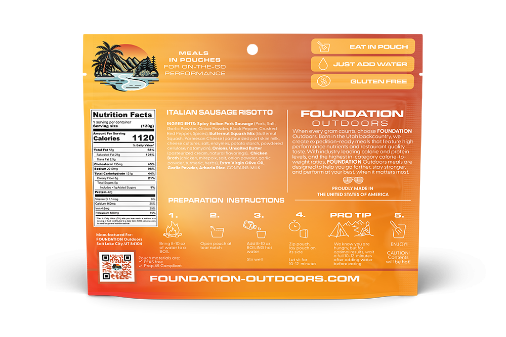 Spicy Italian Pork Sausage Risotto Meal