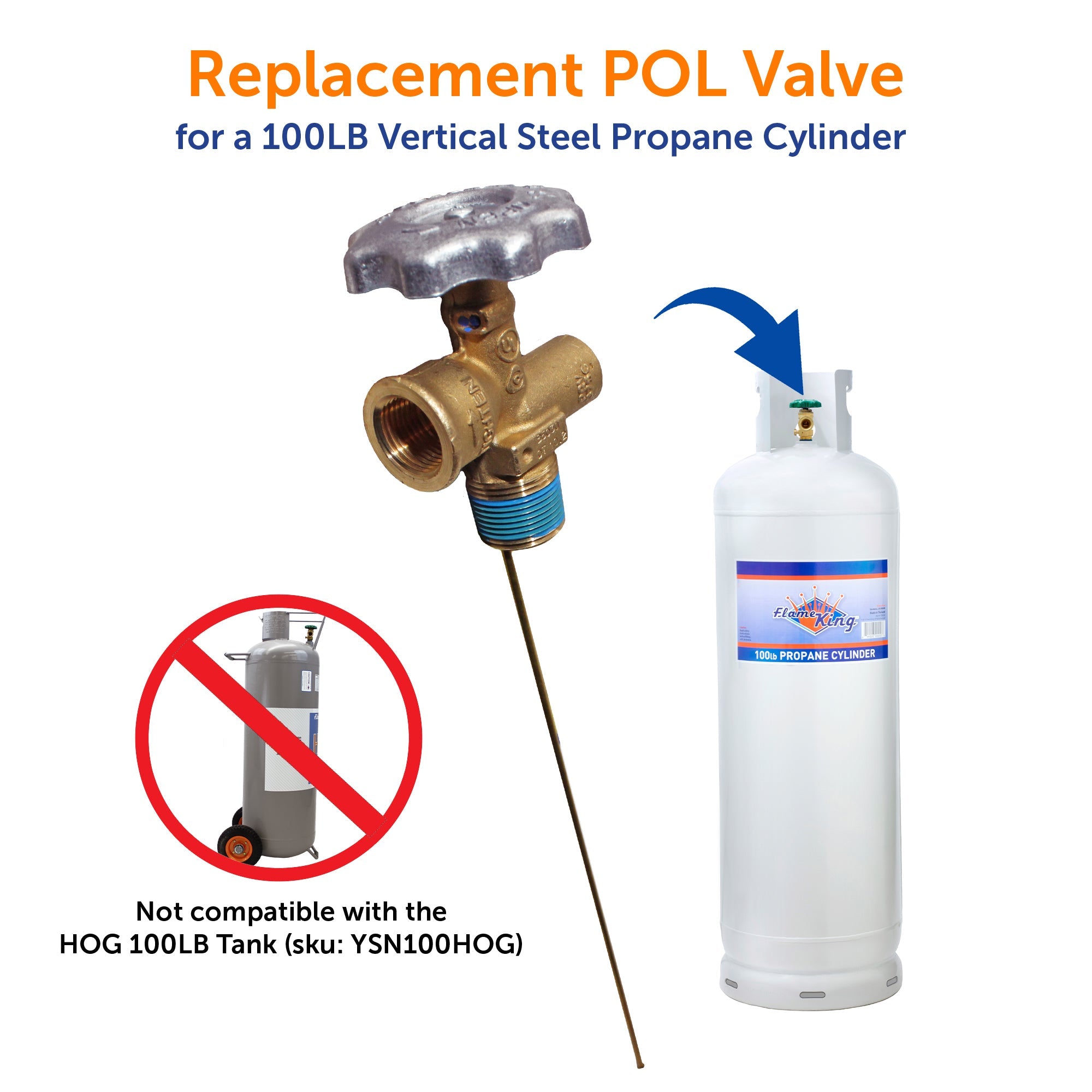 Flame King 100lb POL Valve