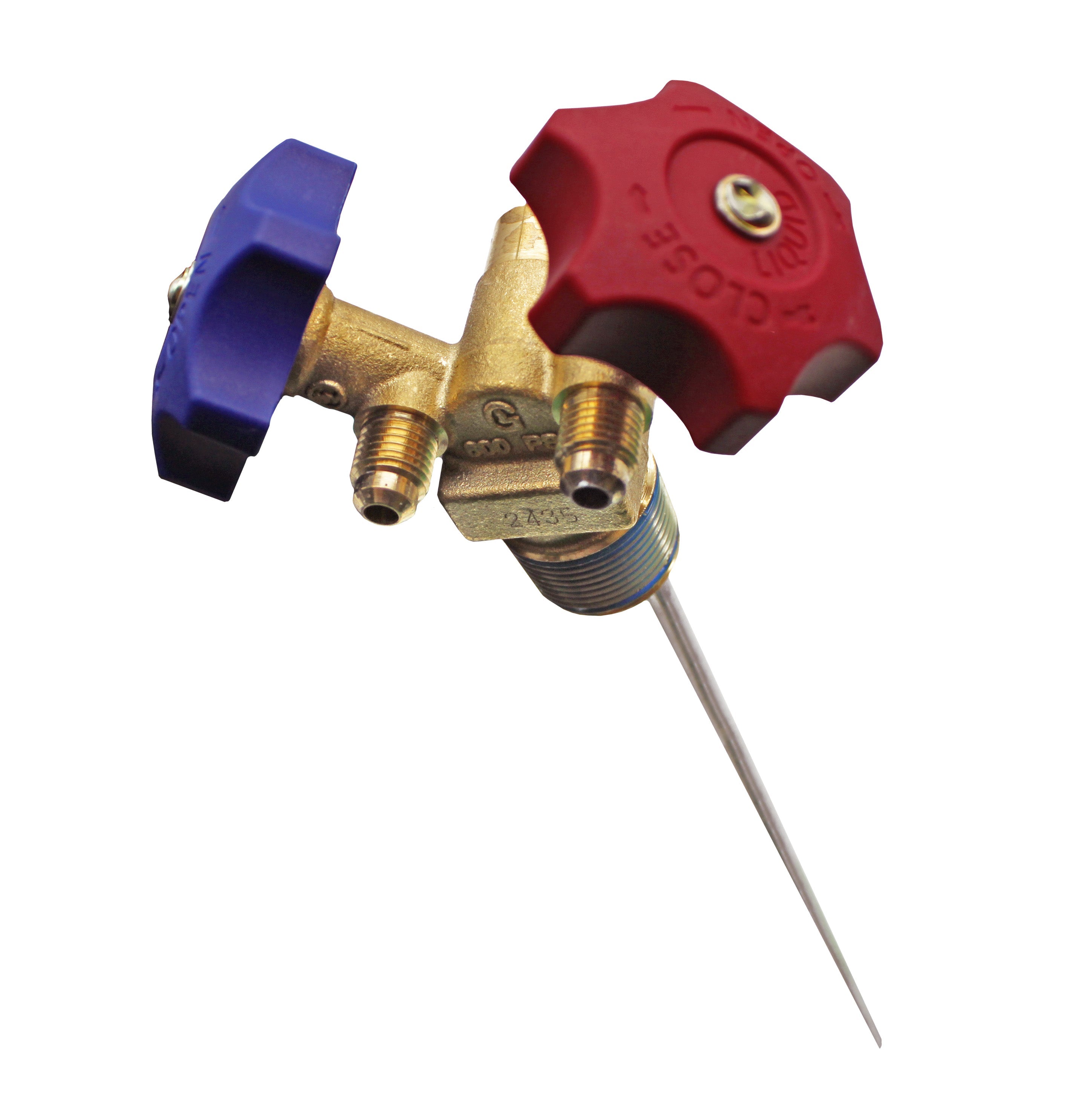 Flame King Y-Valve w/Aluminum Dip Tube & Filter for 30LB Refrigerant Tanks