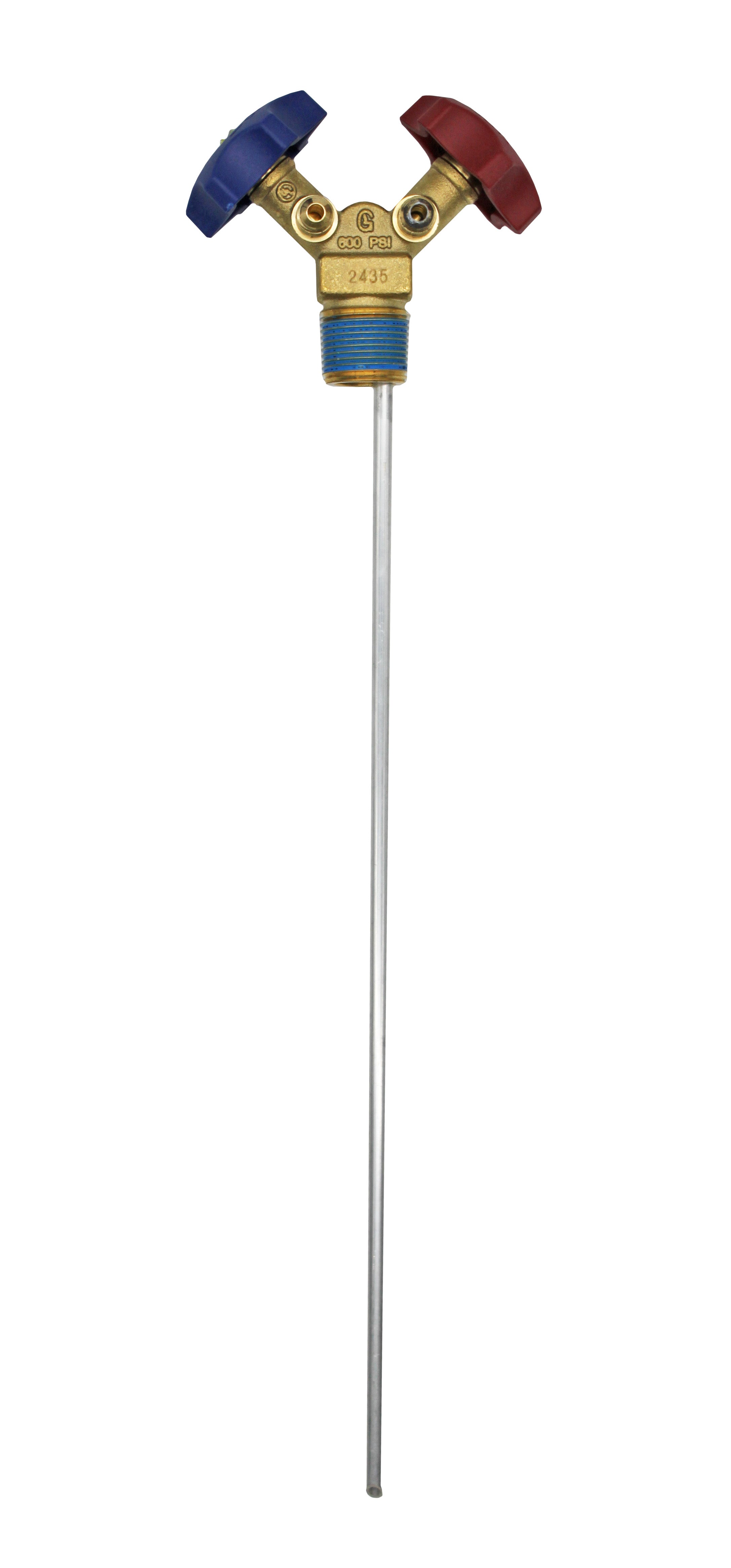 Flame King Y-Valve w/Aluminum Dip Tube & Filter for 30LB Refrigerant Tanks