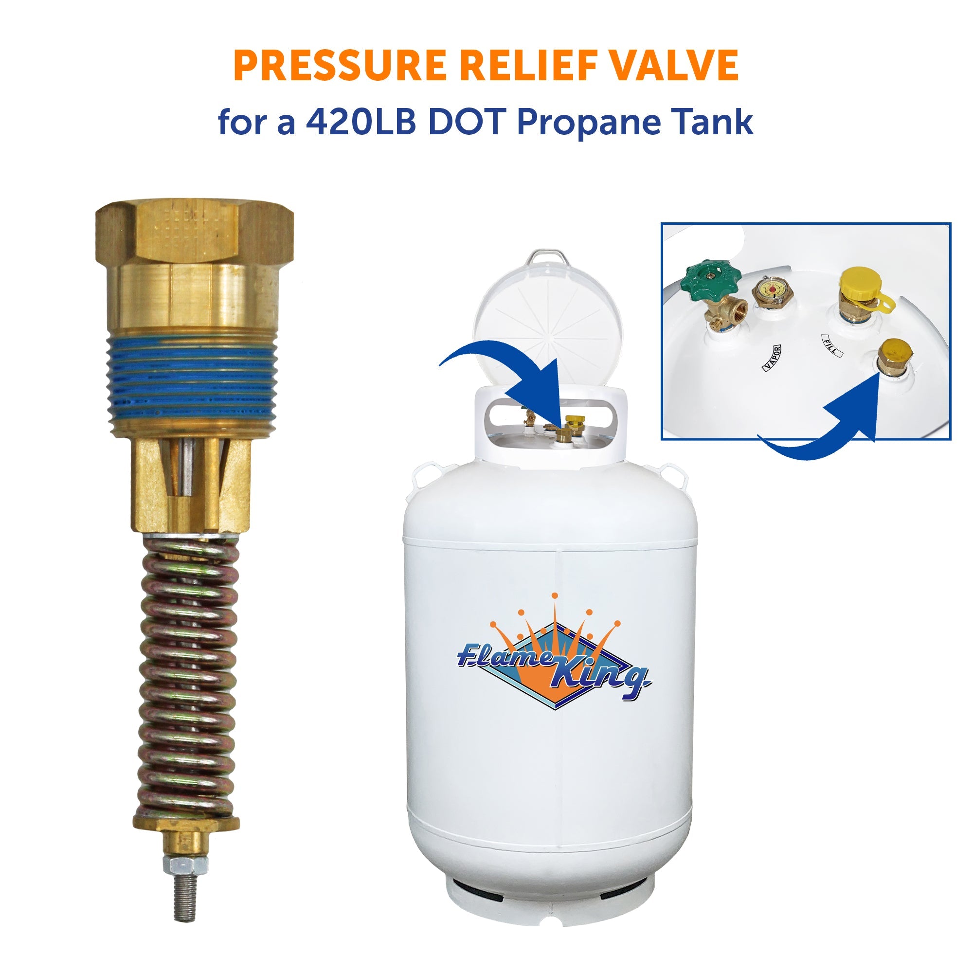 Replacement Pressure Relief Valve for YSN420DOT Propane Tank