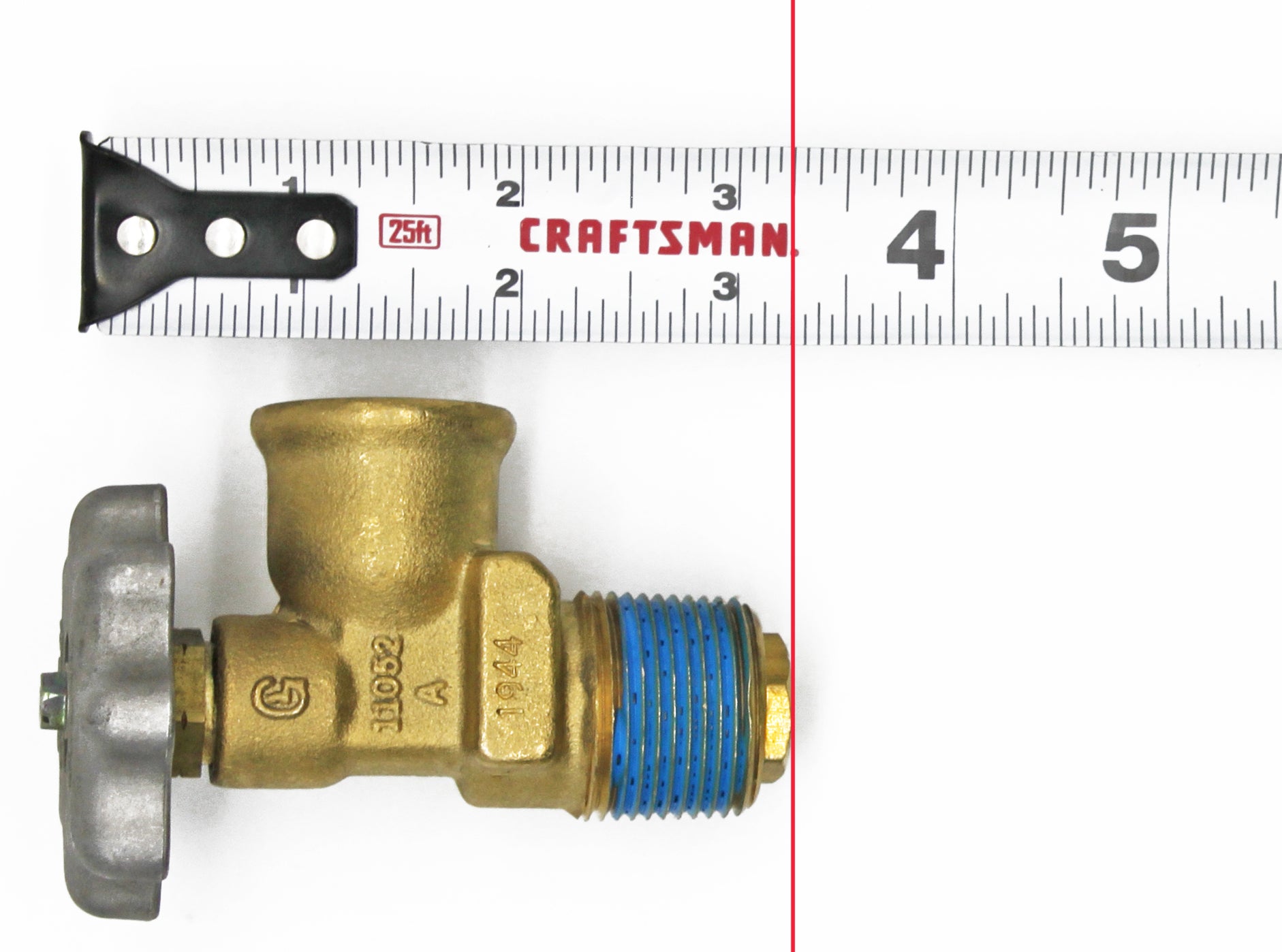 Flame King POL Valve for RV ASME Horizontal Propane Tanks