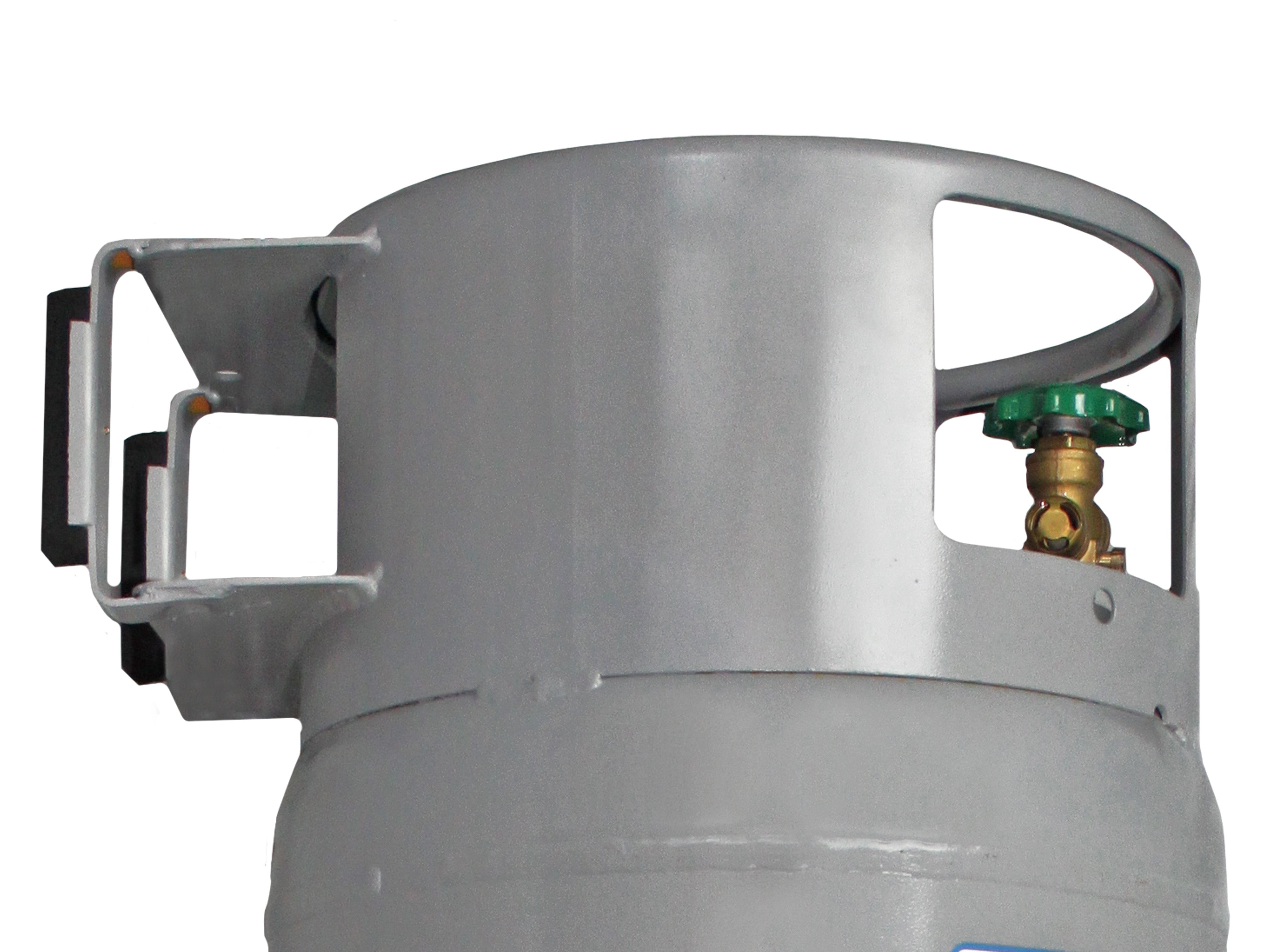 Flame King 100lb Empty Horizontal & Vertical Propane Cylinder with POL & Wheels