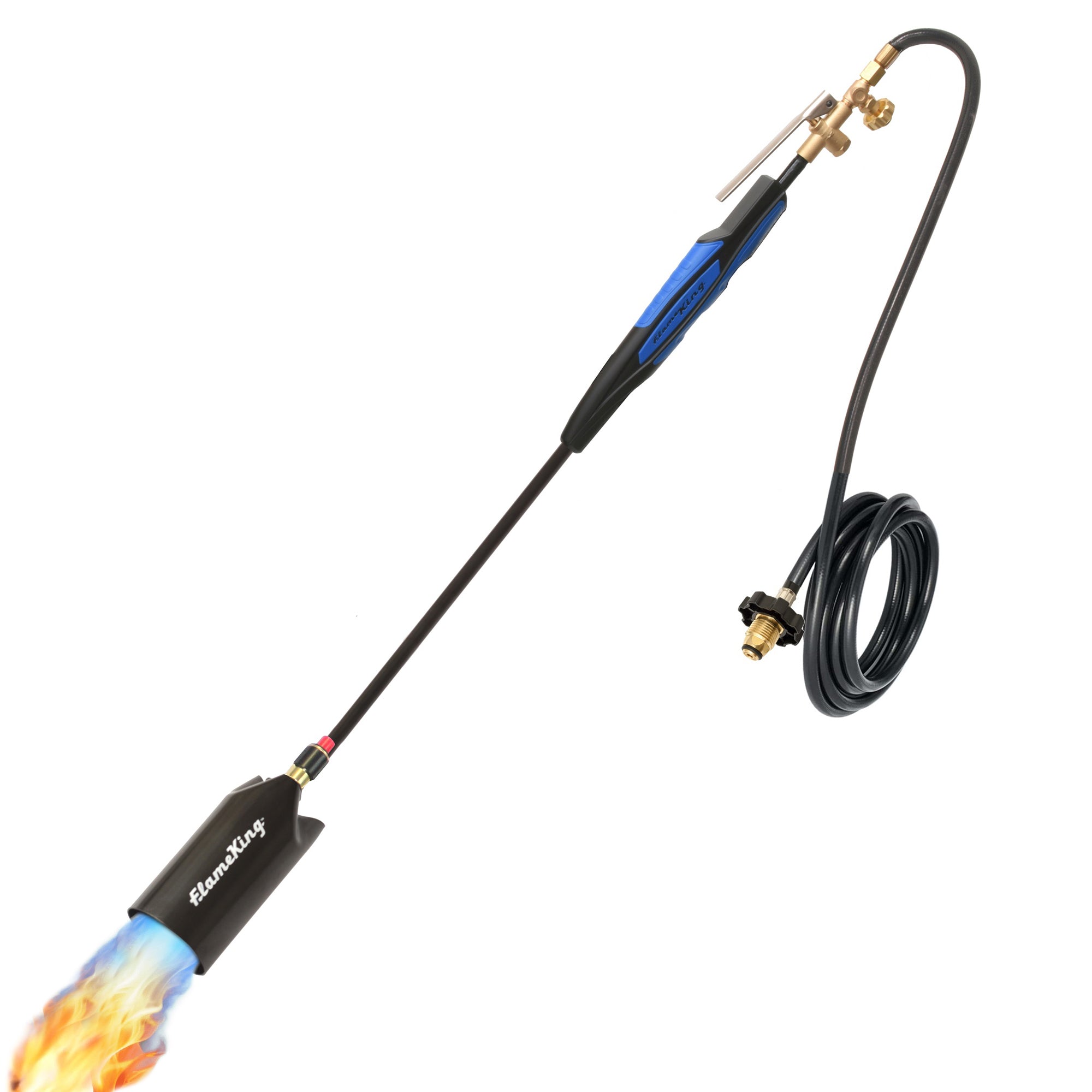 Flame King Heavy Duty Propane Torch Weed Burner 500,000 BTU with Push Button Piezo Ignitor