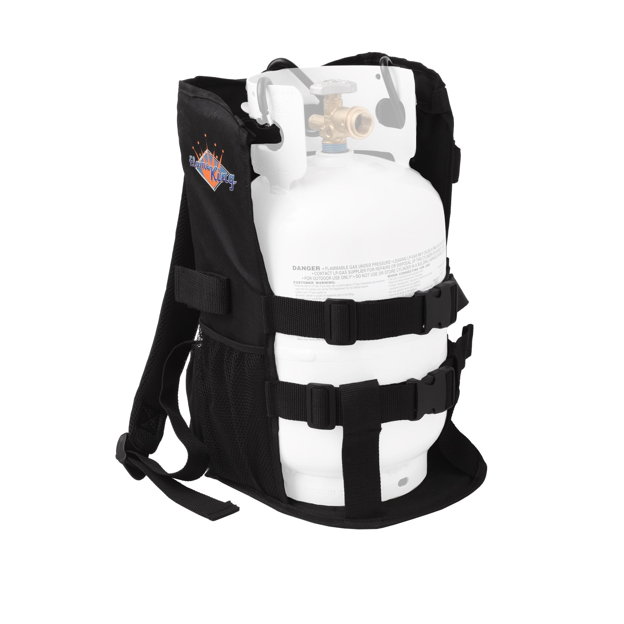 Flame King Propane Tank Backpack Carrier for 5lb or 10lb Cylinder For Weed Burner Torch
