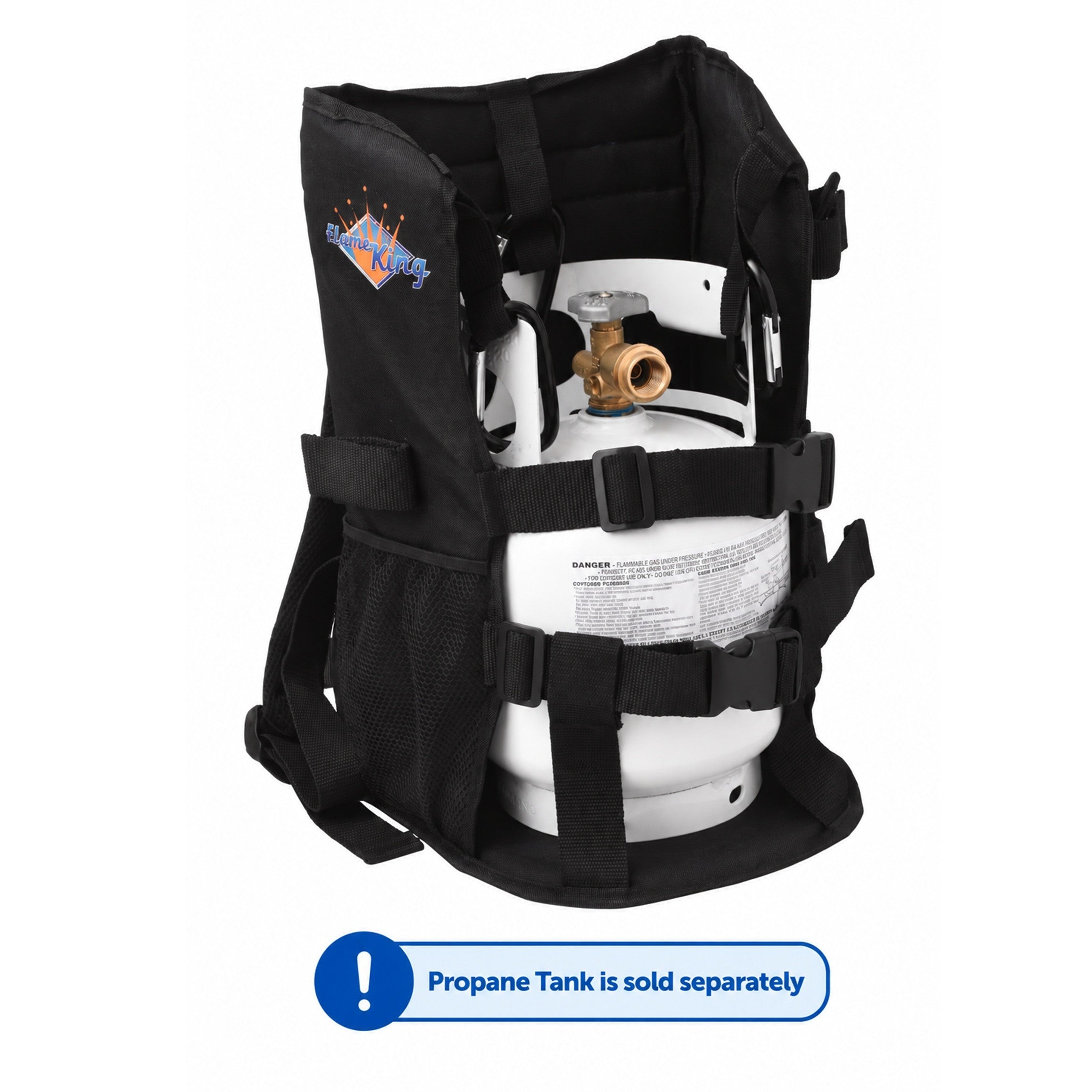 Flame King Propane Tank Backpack Carrier for 5lb or 10lb Cylinder For Weed Burner Torch